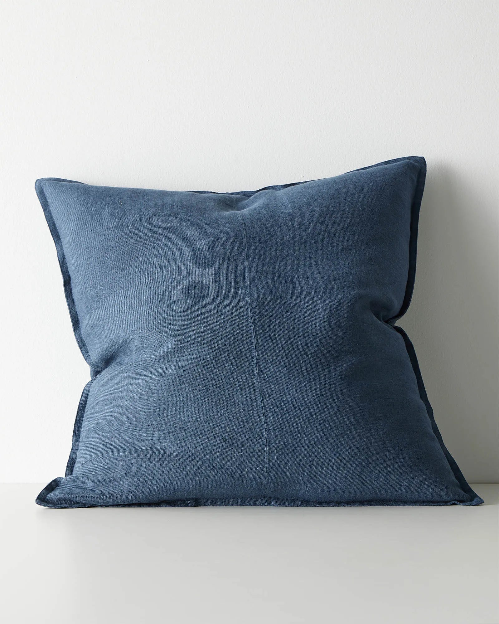 Weave Home Como Linen Cushion Atlantic