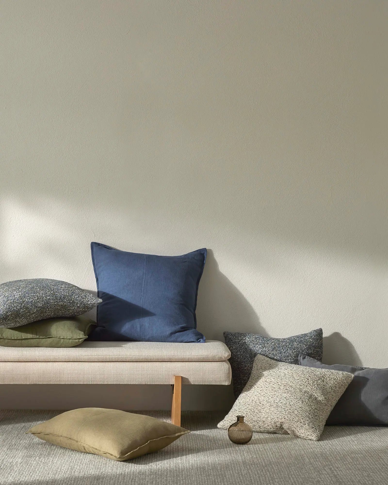 Weave Home Como Linen Cushion Atlantic