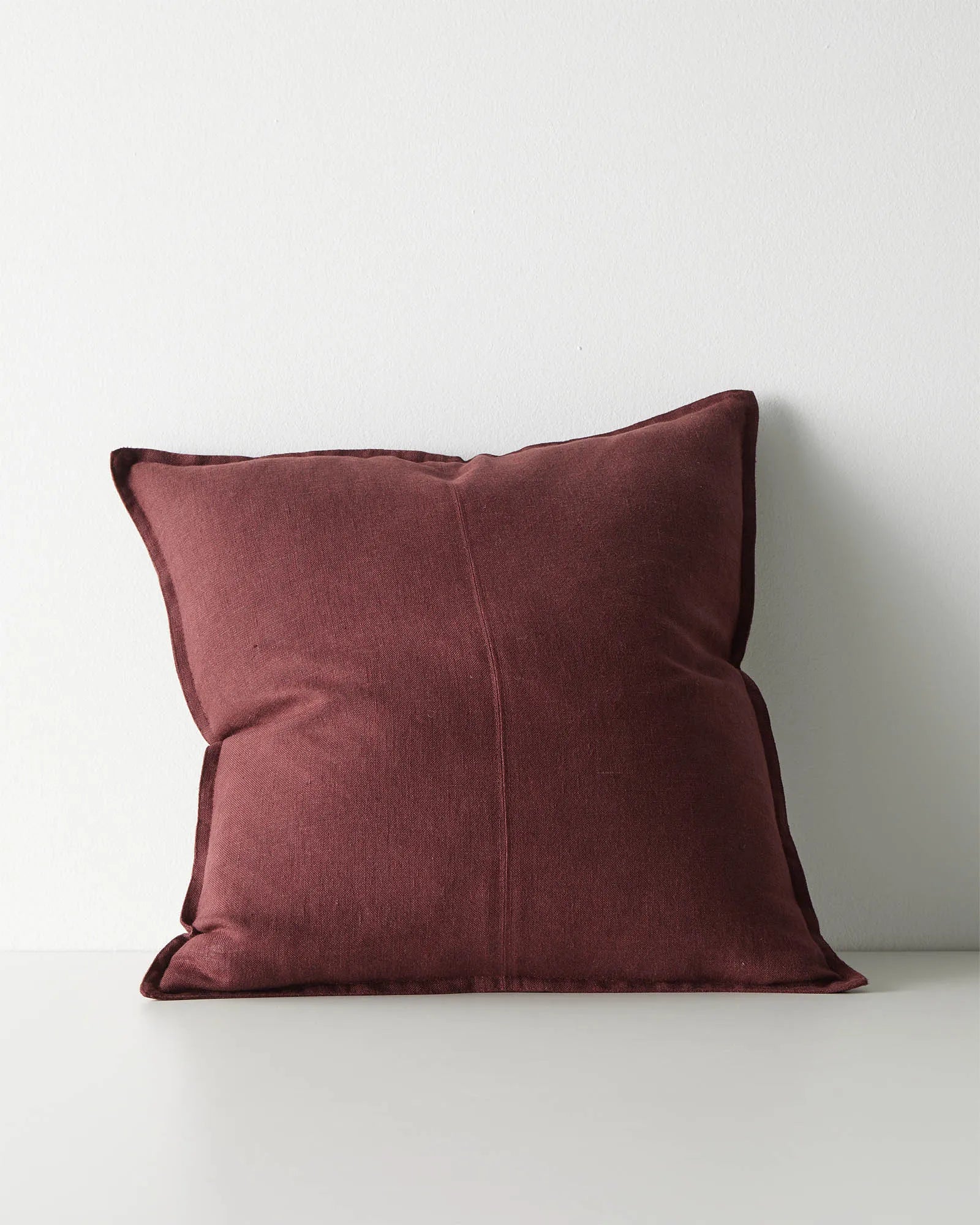 Weave Home Como Linen Cushion Garnet