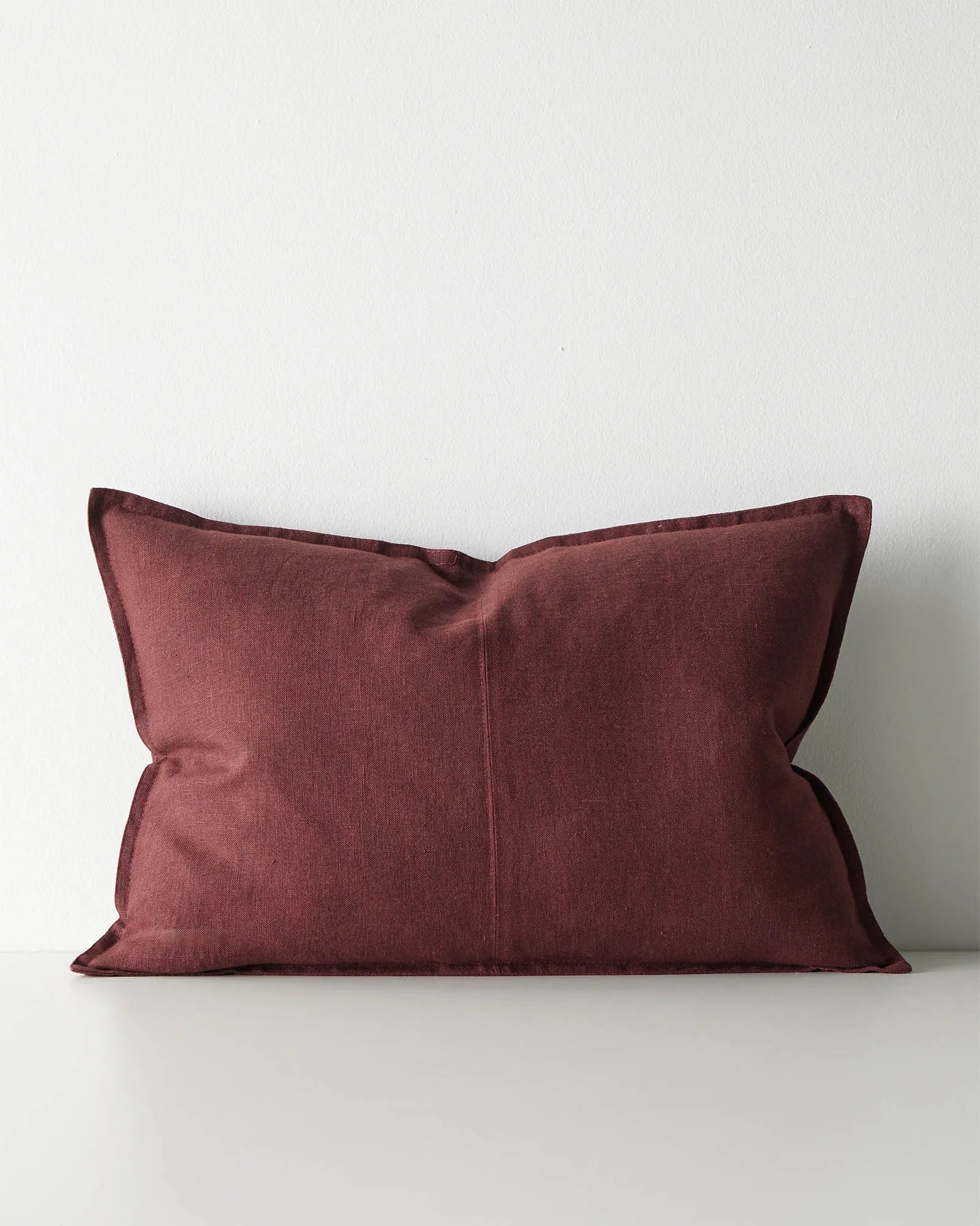 Weave Home Como Linen Cushion Garnet