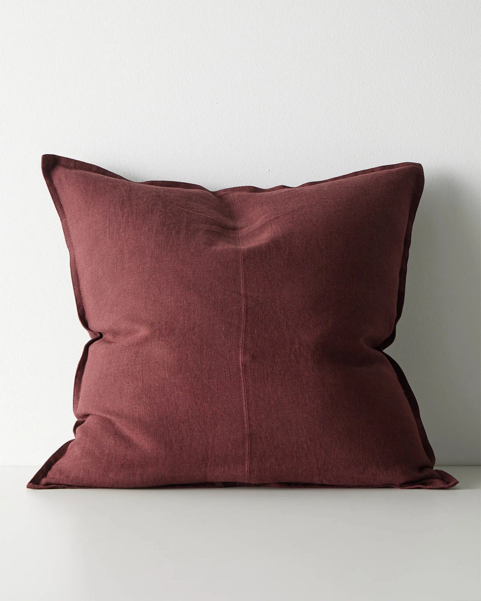 Weave Home Como Linen Cushion Garnet