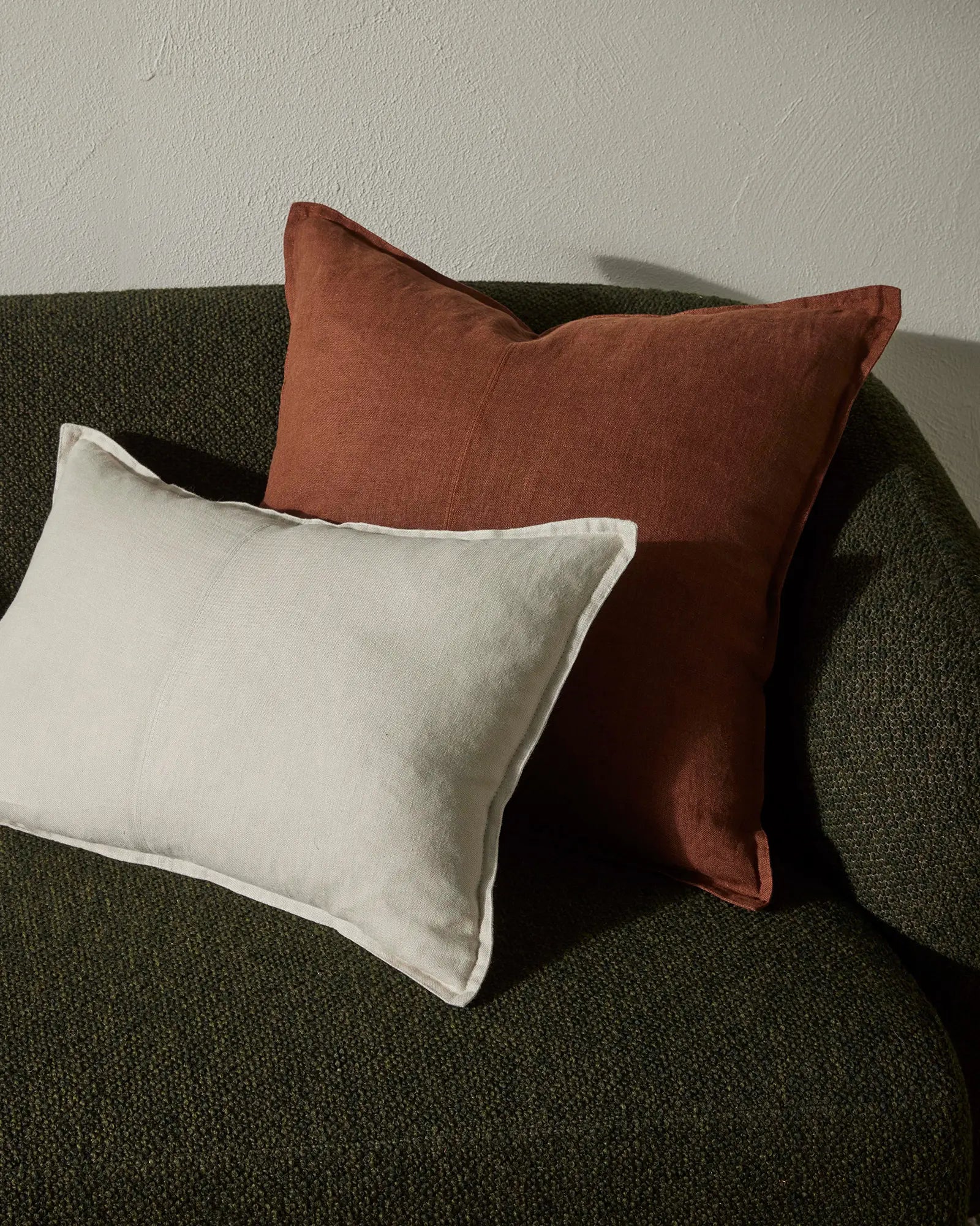 Weave Home Como Linen Cushion Henna