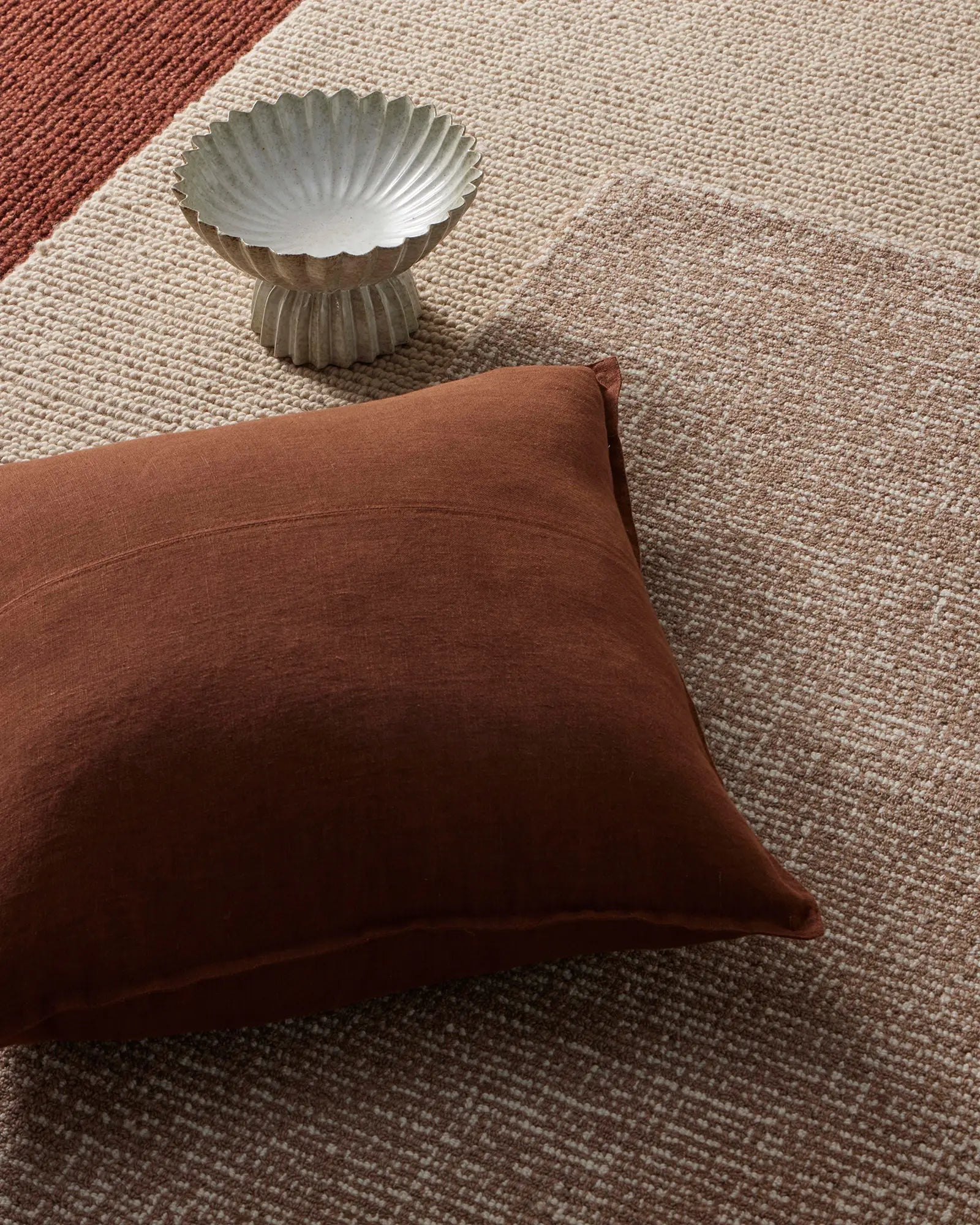 Weave Home Como Linen Cushion Henna