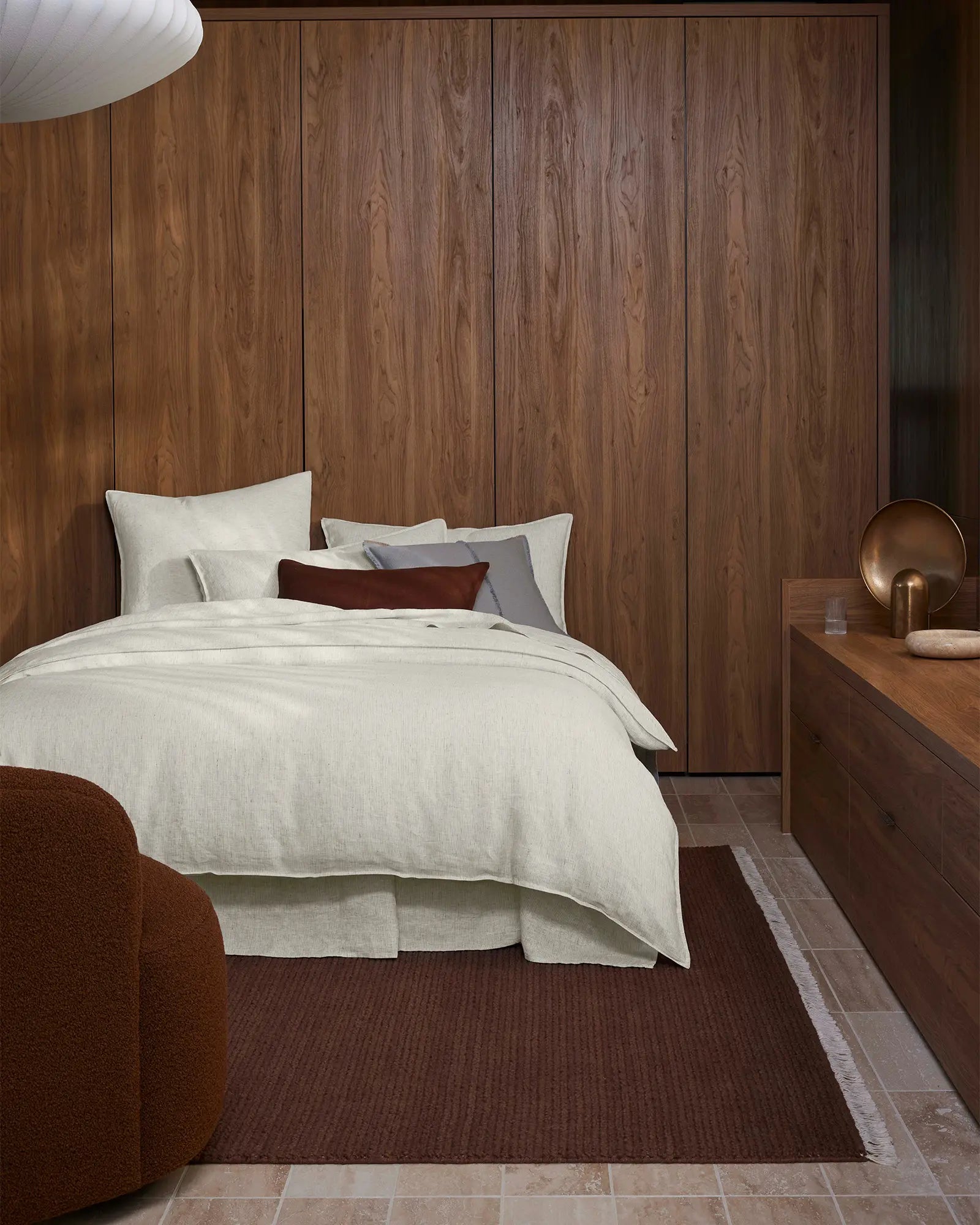 Weave Home Como Linen Cushion Henna