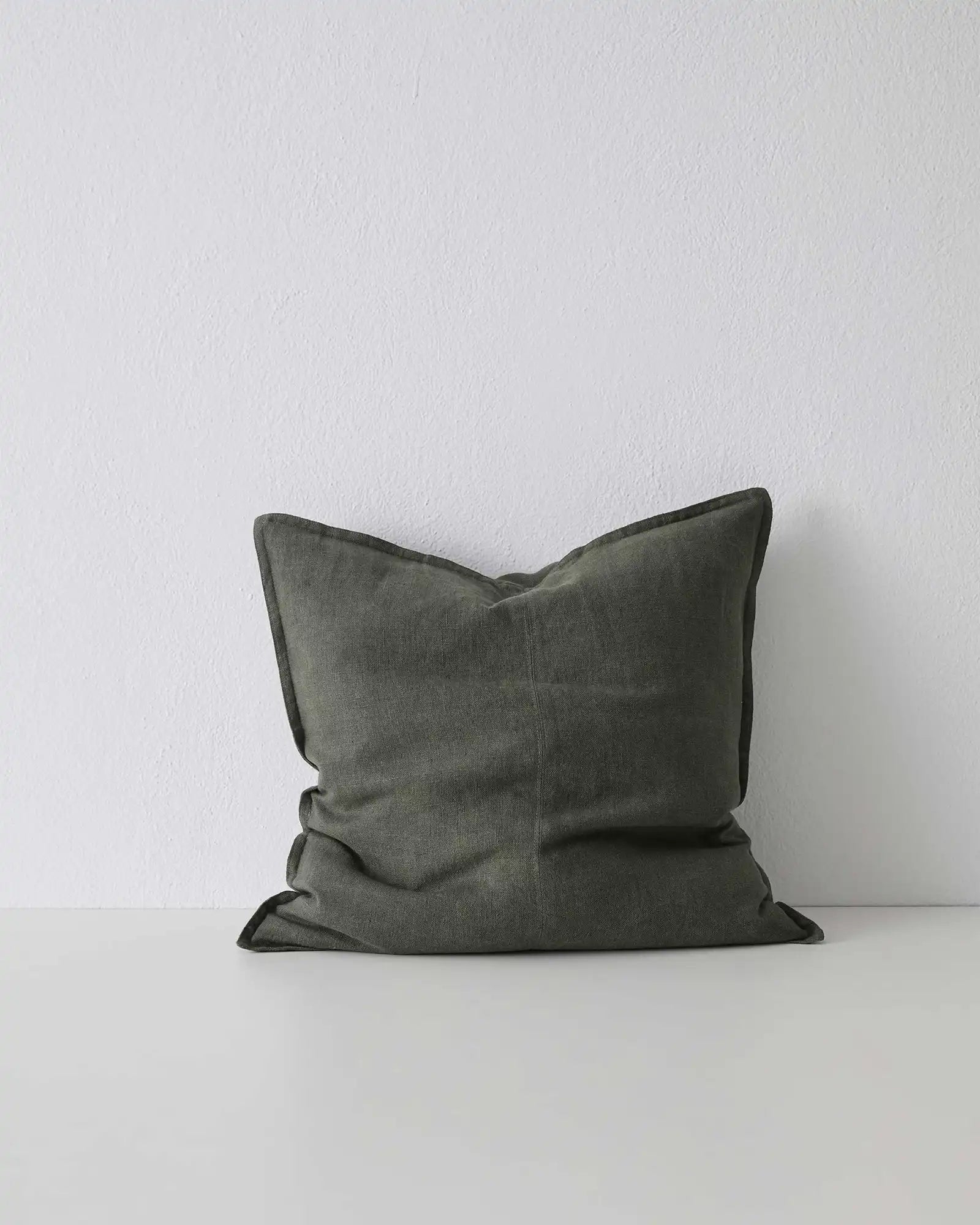 Weave Home Como Linen Cushion Khaki