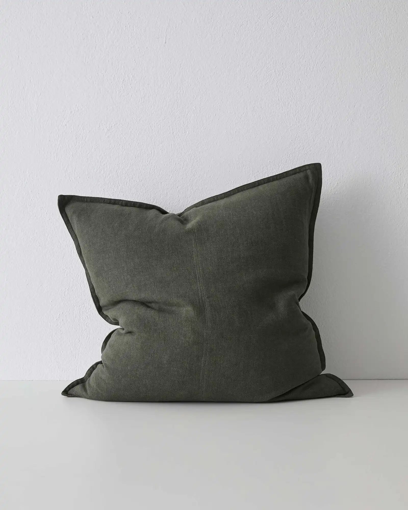 Weave Home Como Linen Cushion Khaki
