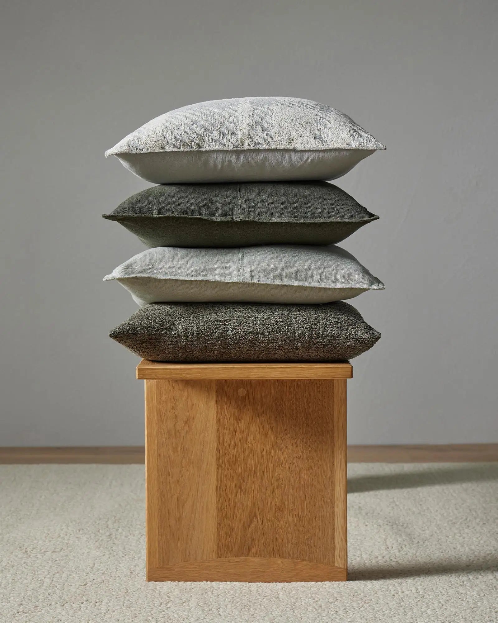 Weave Home Como Linen Cushion Khaki