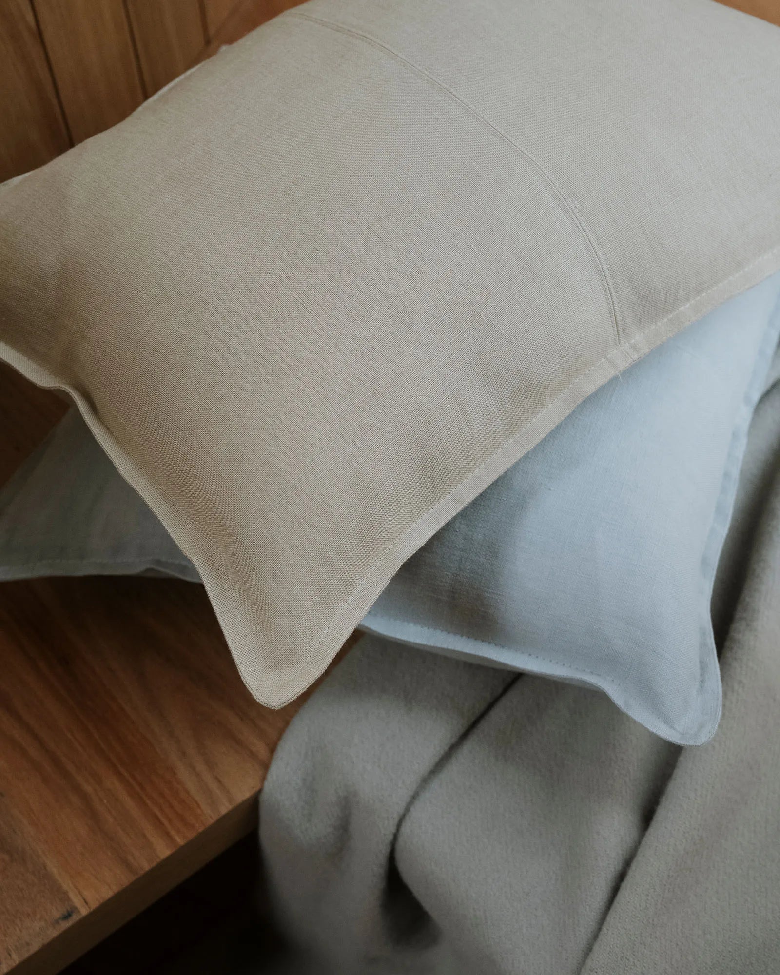 Weave Home Como Linen Cushion Oatmeal