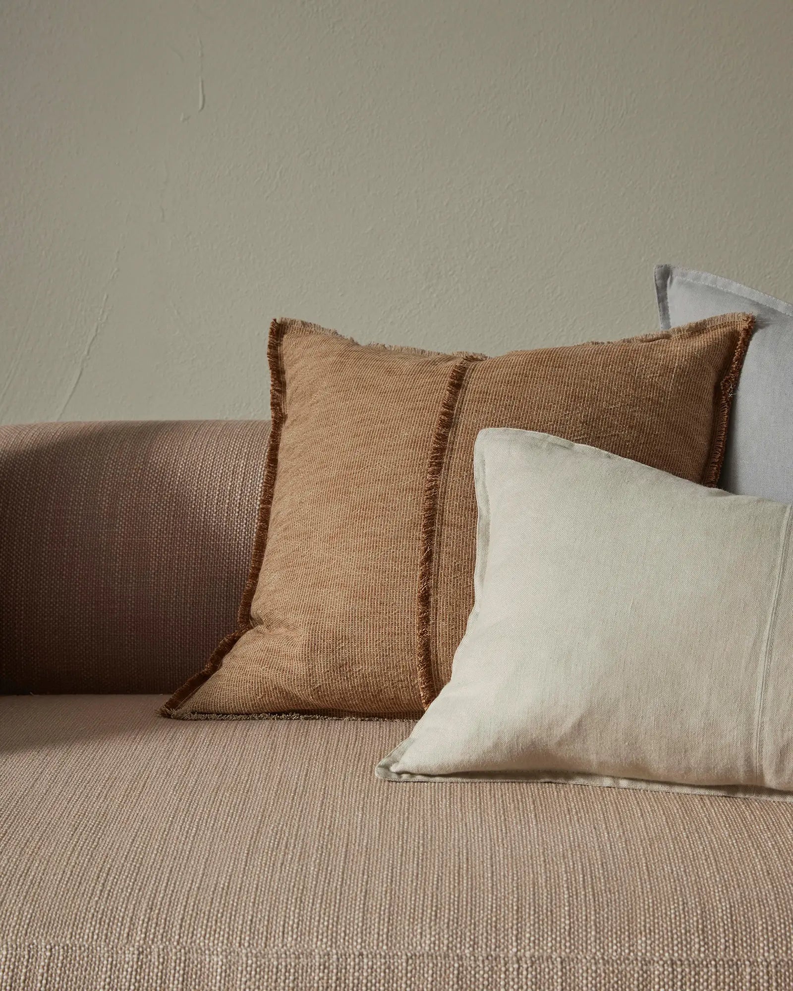 Weave Home Como Linen Cushion Oatmeal