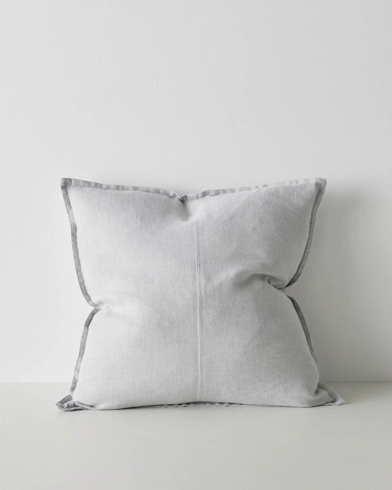 Weave Home Como Linen Cushion Silver