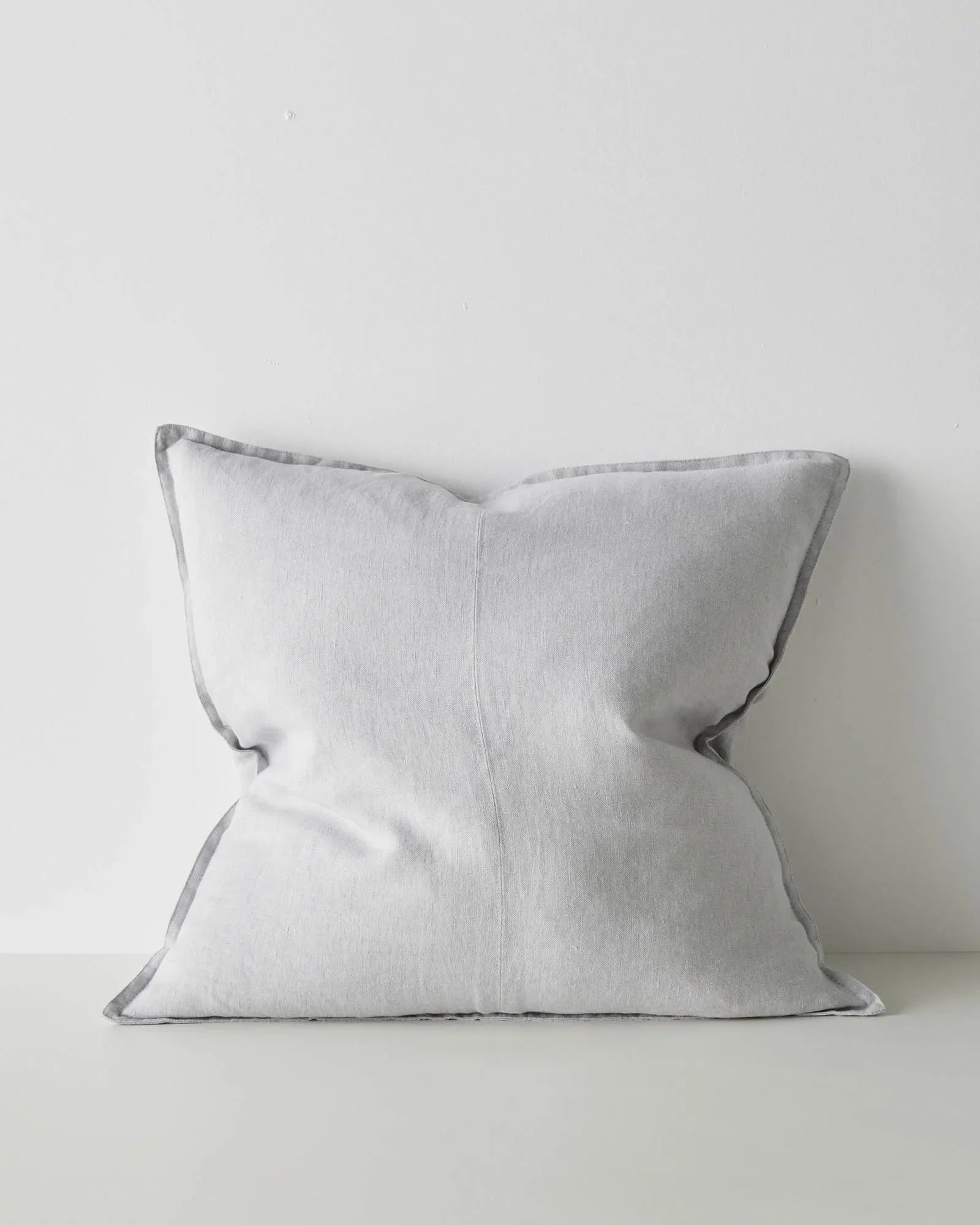 Weave Home Como Linen Cushion Silver