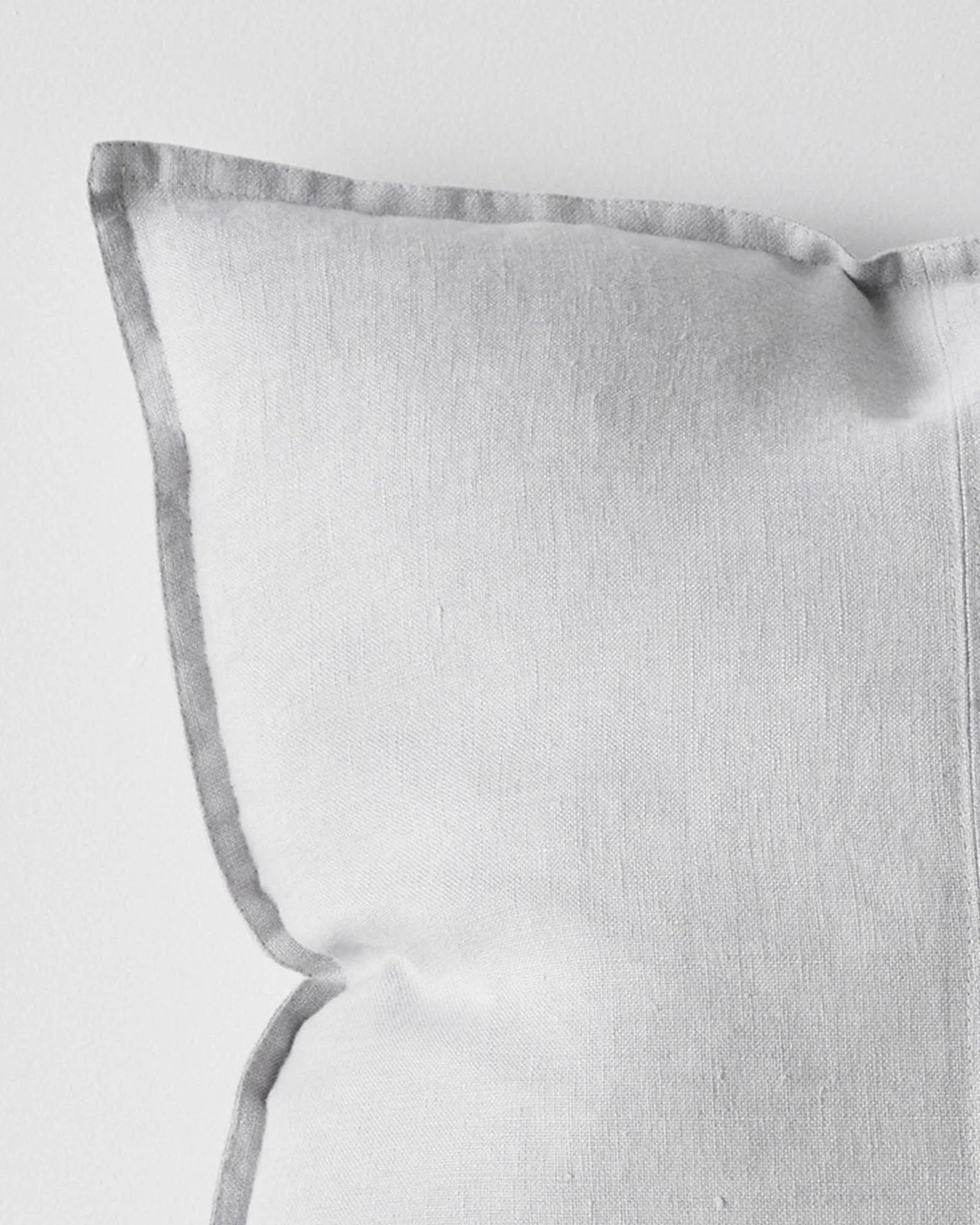 Weave Home Como Linen Cushion Silver