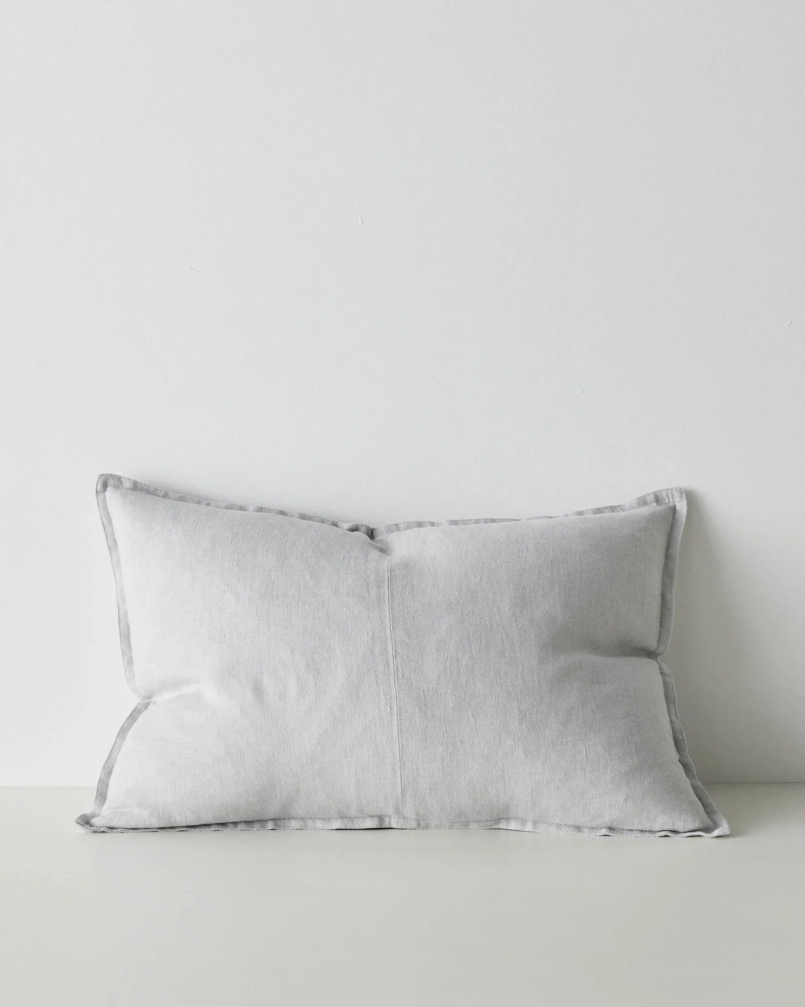 Weave Home Como Linen Cushion Silver