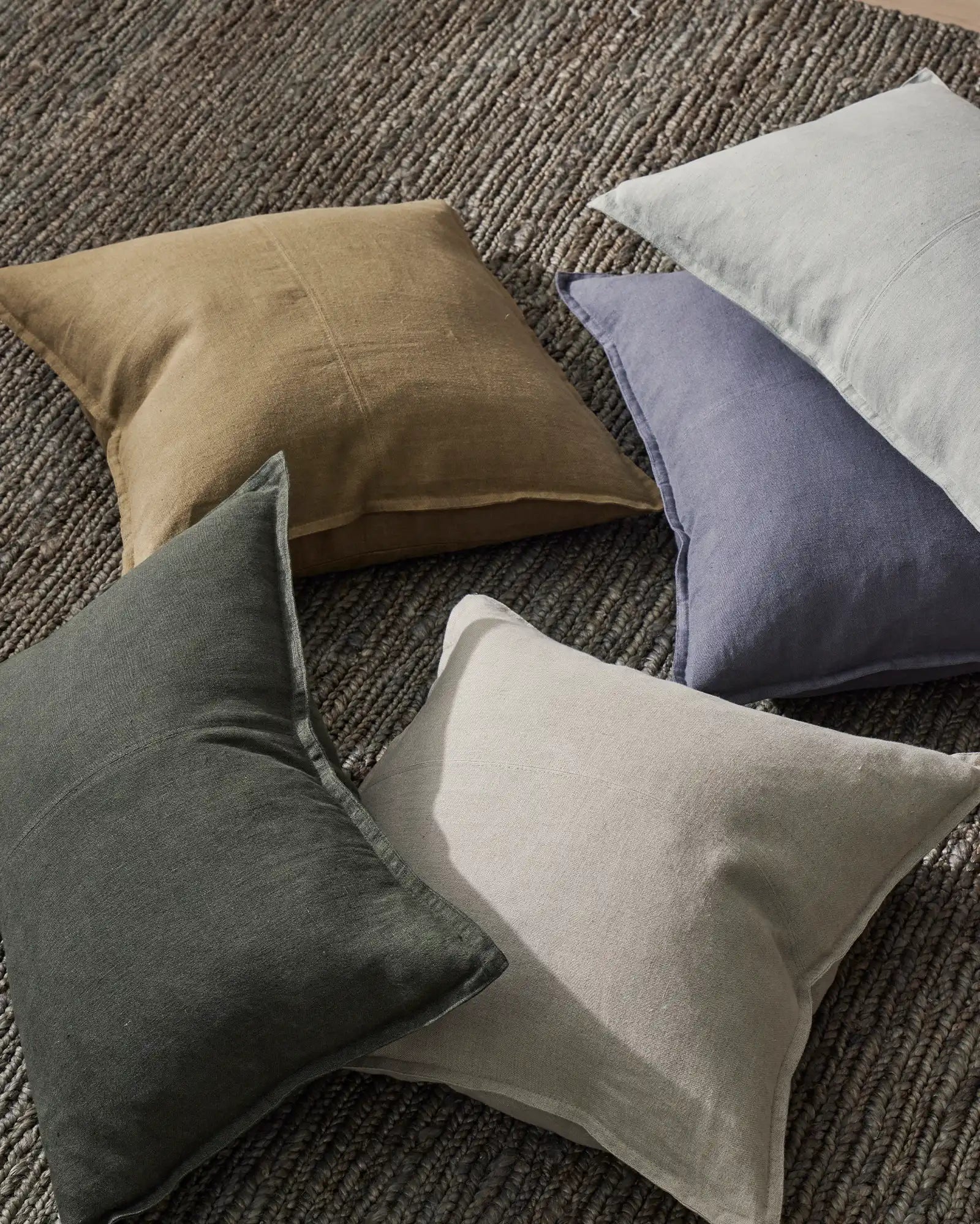 Weave Home Como Linen Cushion Smoke