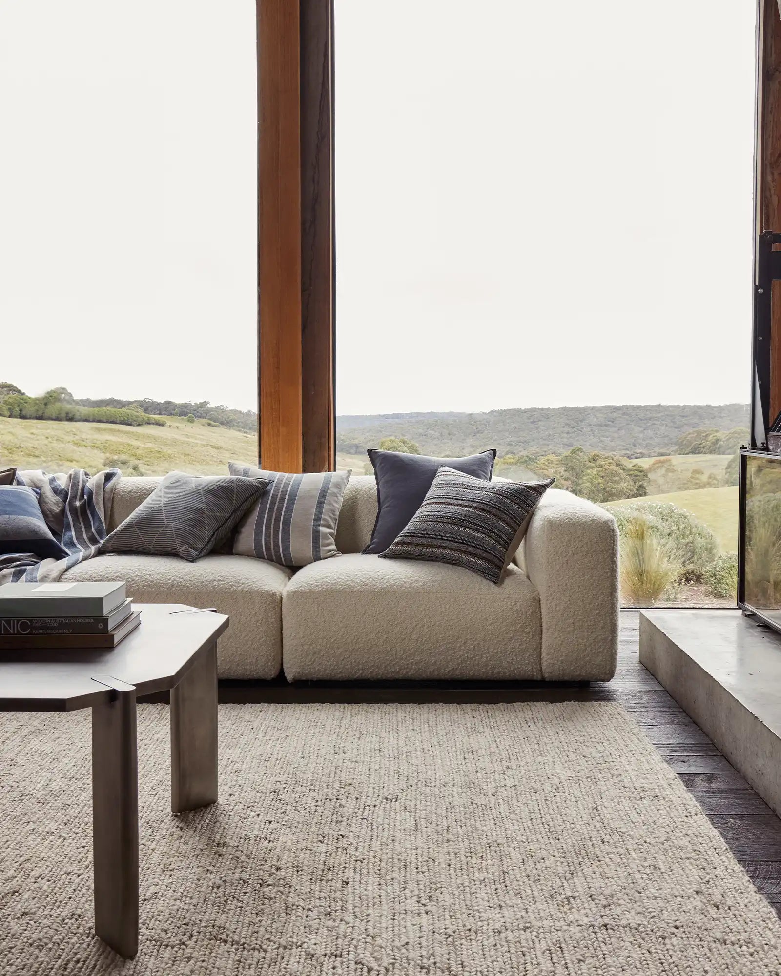 Weave Home Como Linen Cushion Smoke