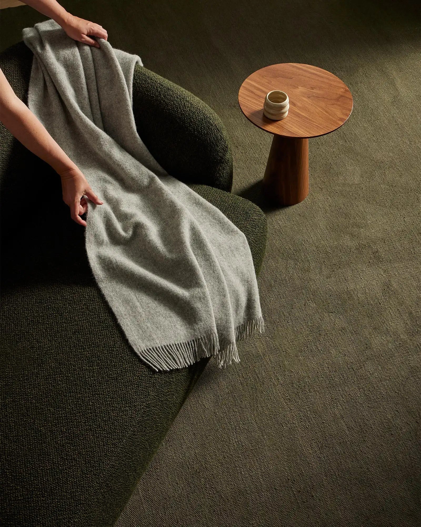 Weave Home Emilio Kale Linen Area Rug