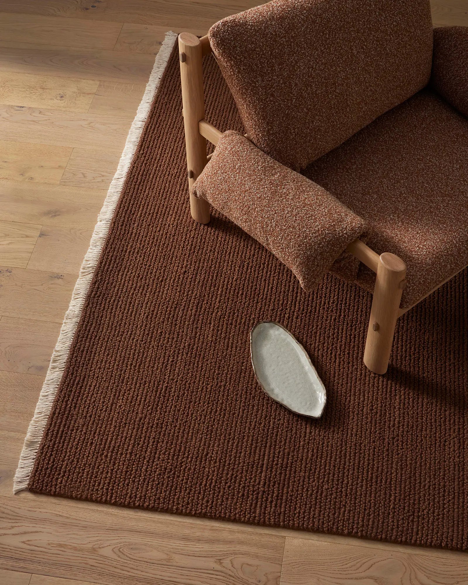 Weave Home Fabien Bark Wool Area Rug