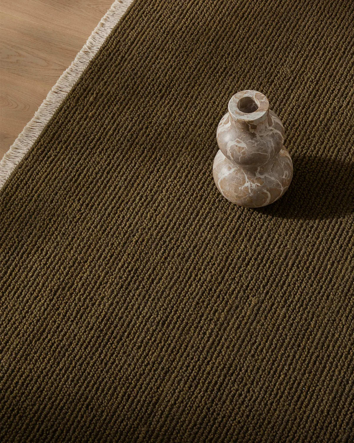 Weave Home Fabien Moss Wool Area Rug
