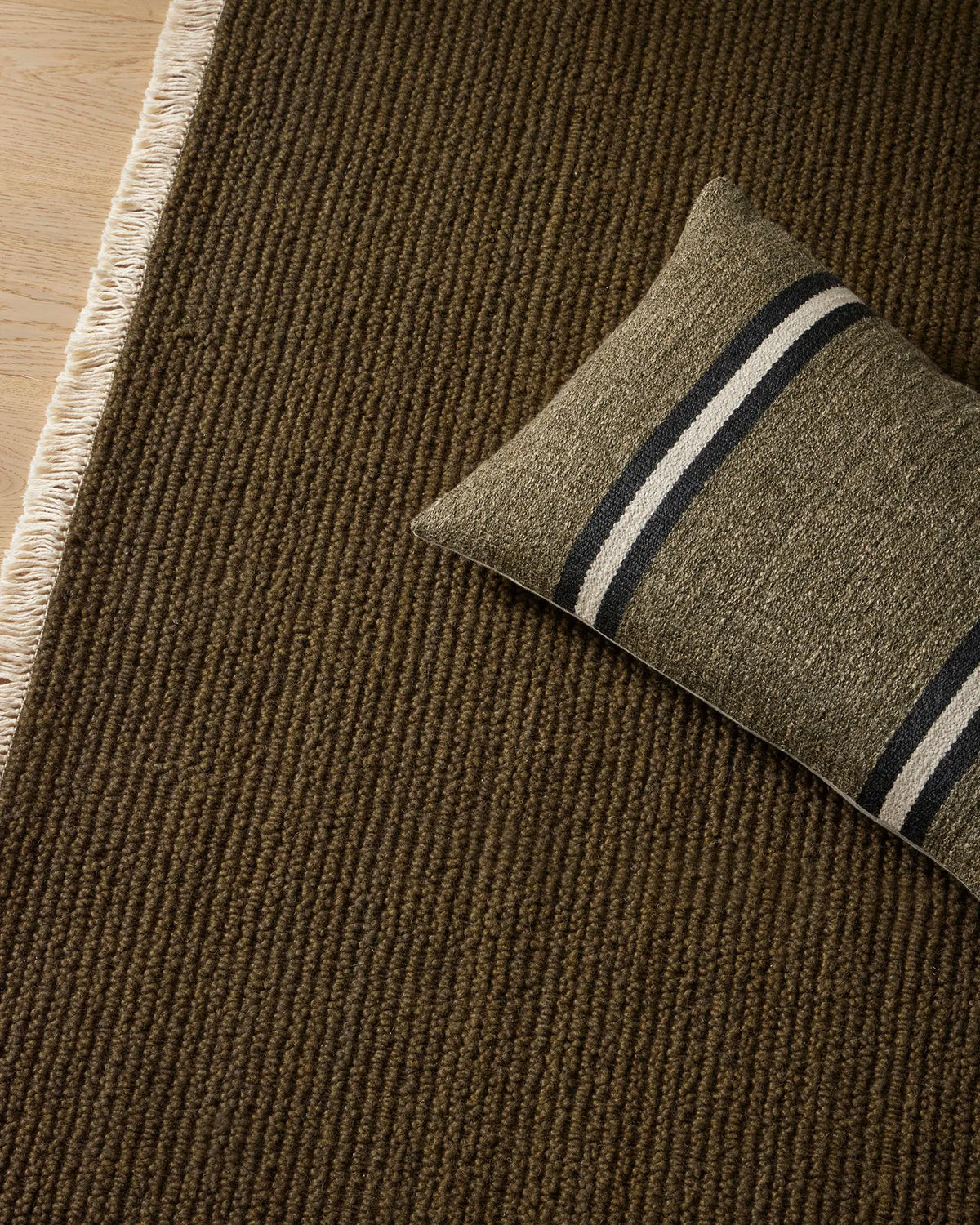 Weave Home Fabien Moss Wool Area Rug