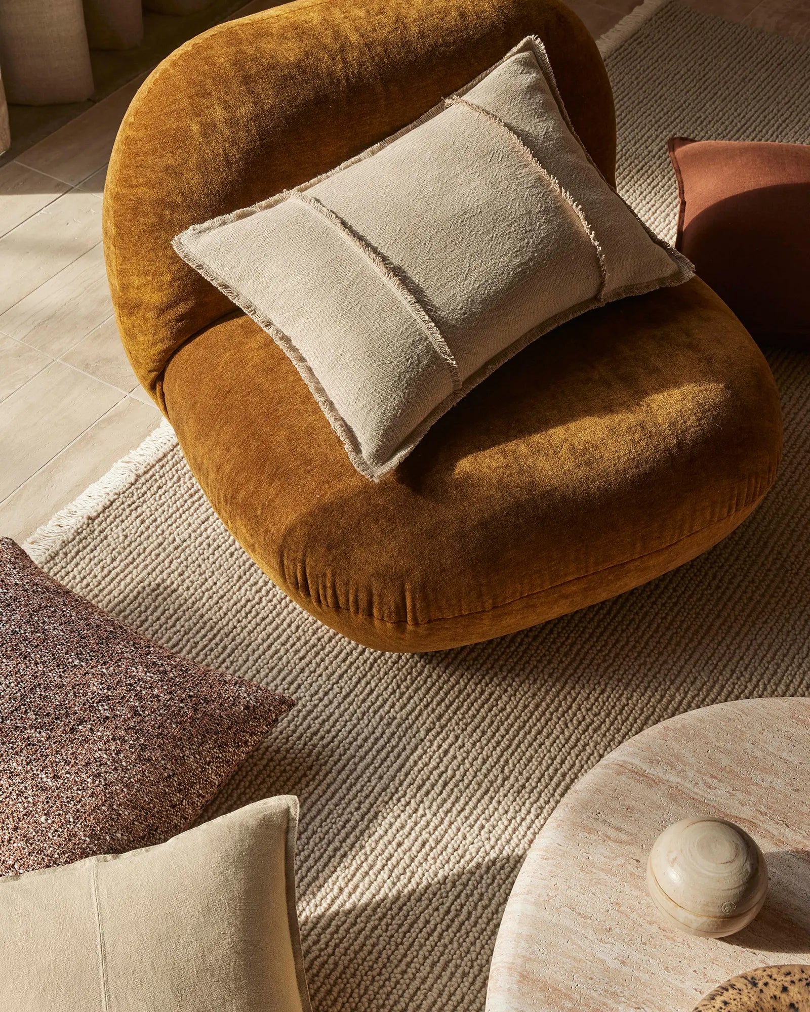 Weave Home Fabien Stone Wool Area Rug