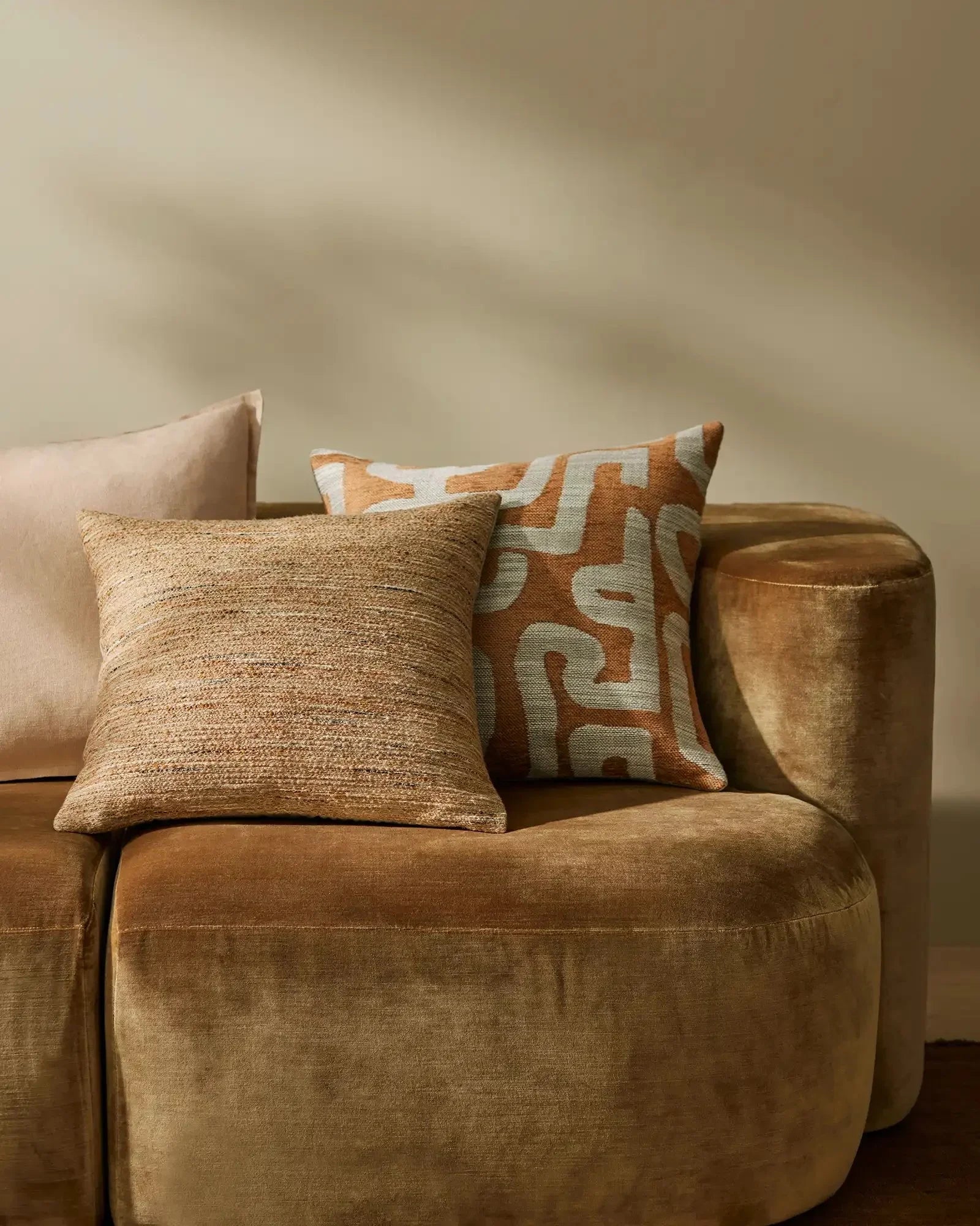 Weave Home Fiore Chenille Cushion Nectar