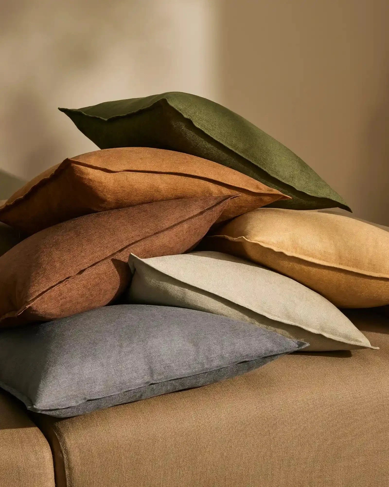 Weave Home Fiore Chenille Cushion Ochre