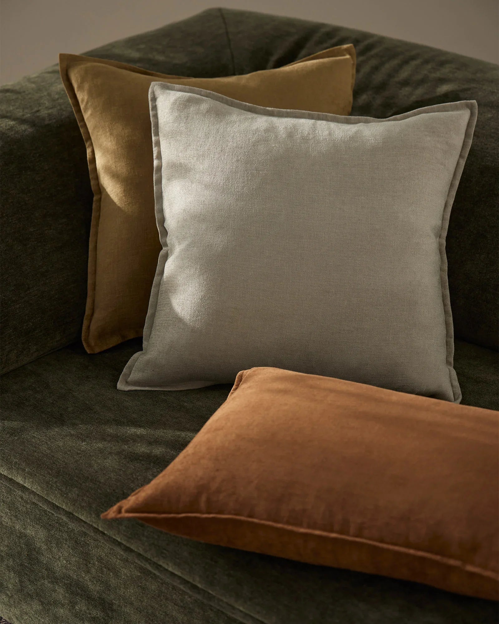 Weave Home Fiore Chenille Cushion Ochre
