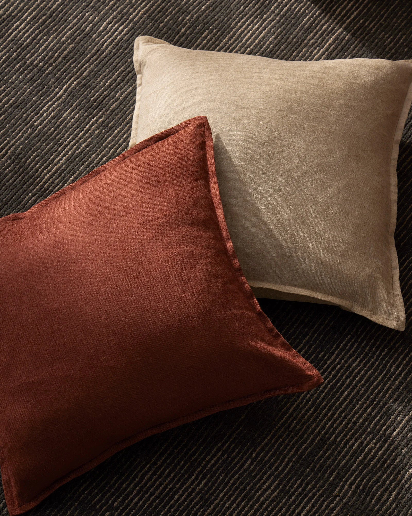Weave Home Fiore Chenille Cushion Rosewood