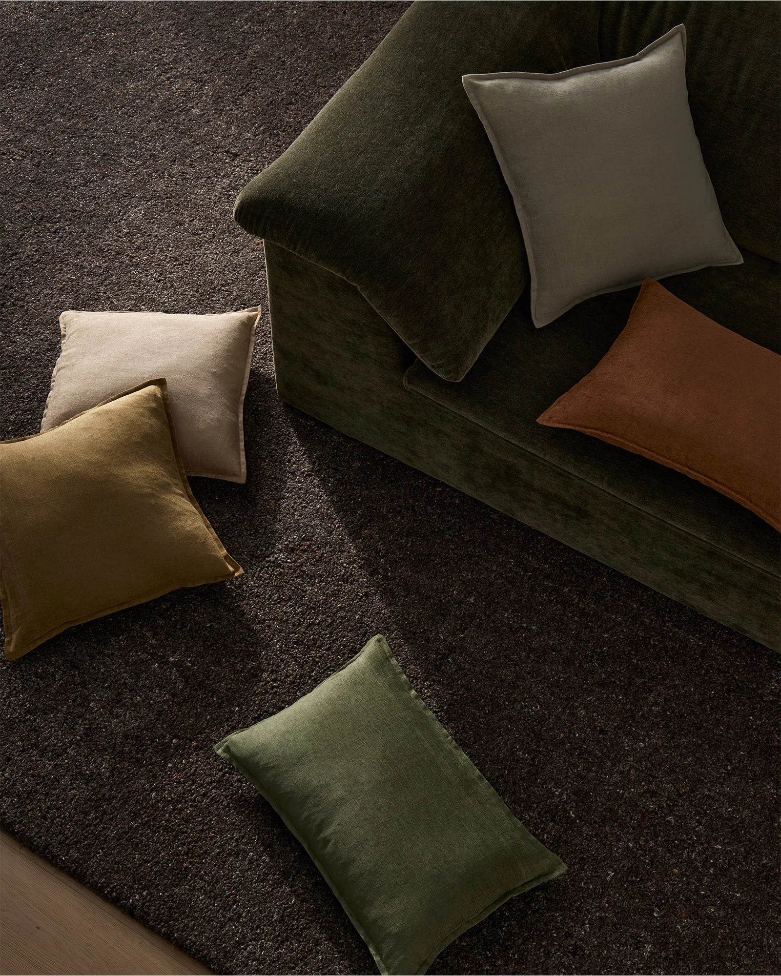 Weave Home Fiore Cushion Olive