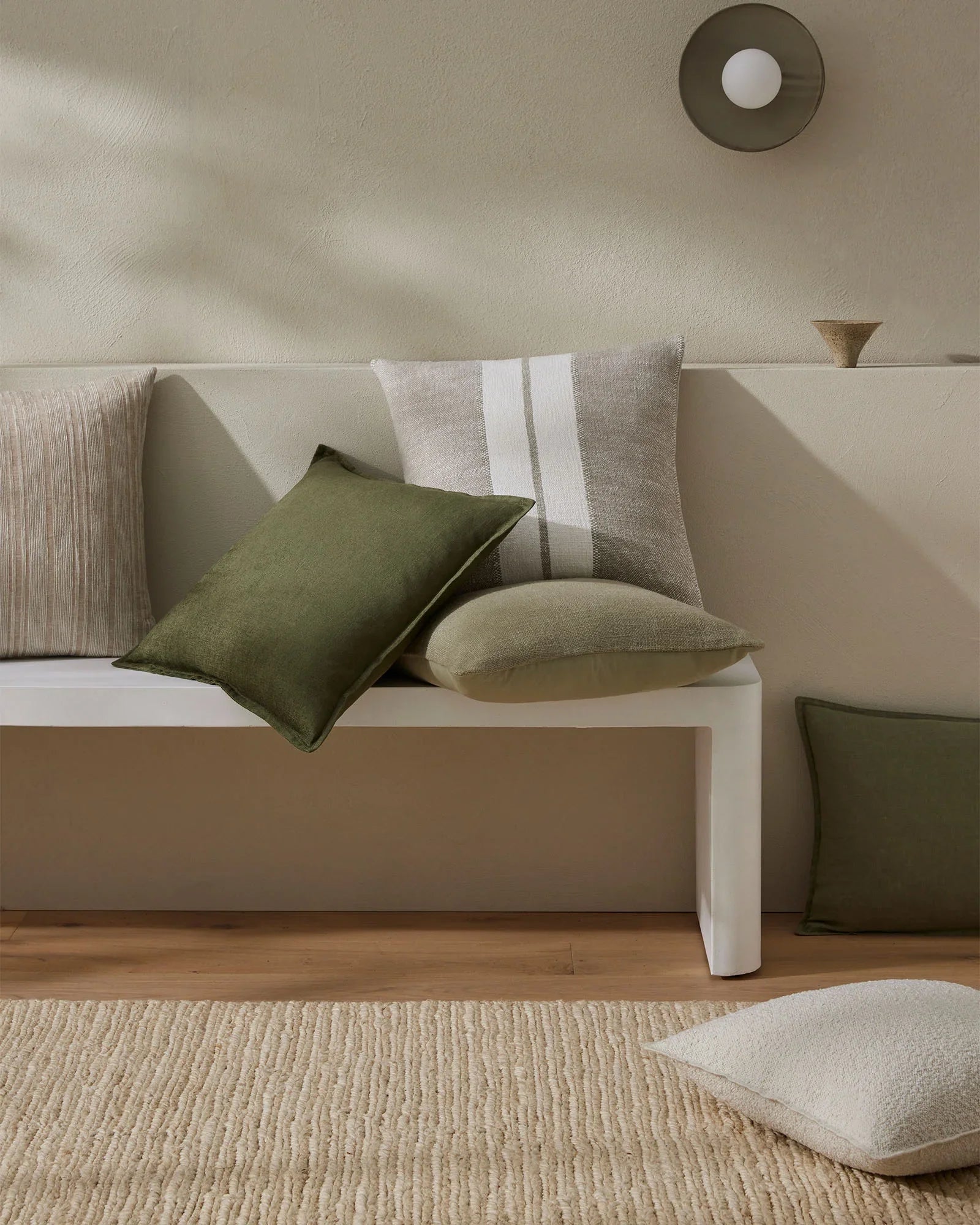 Weave Home Fiore Cushion Olive