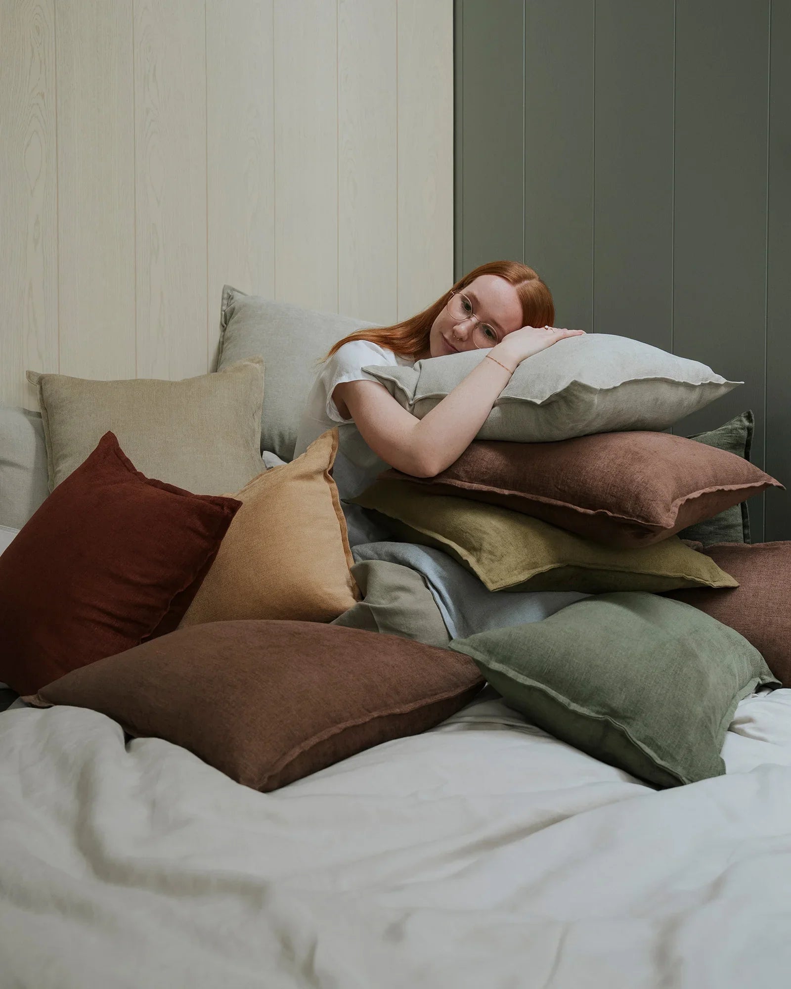 Weave Home Fiore Cushion Olive