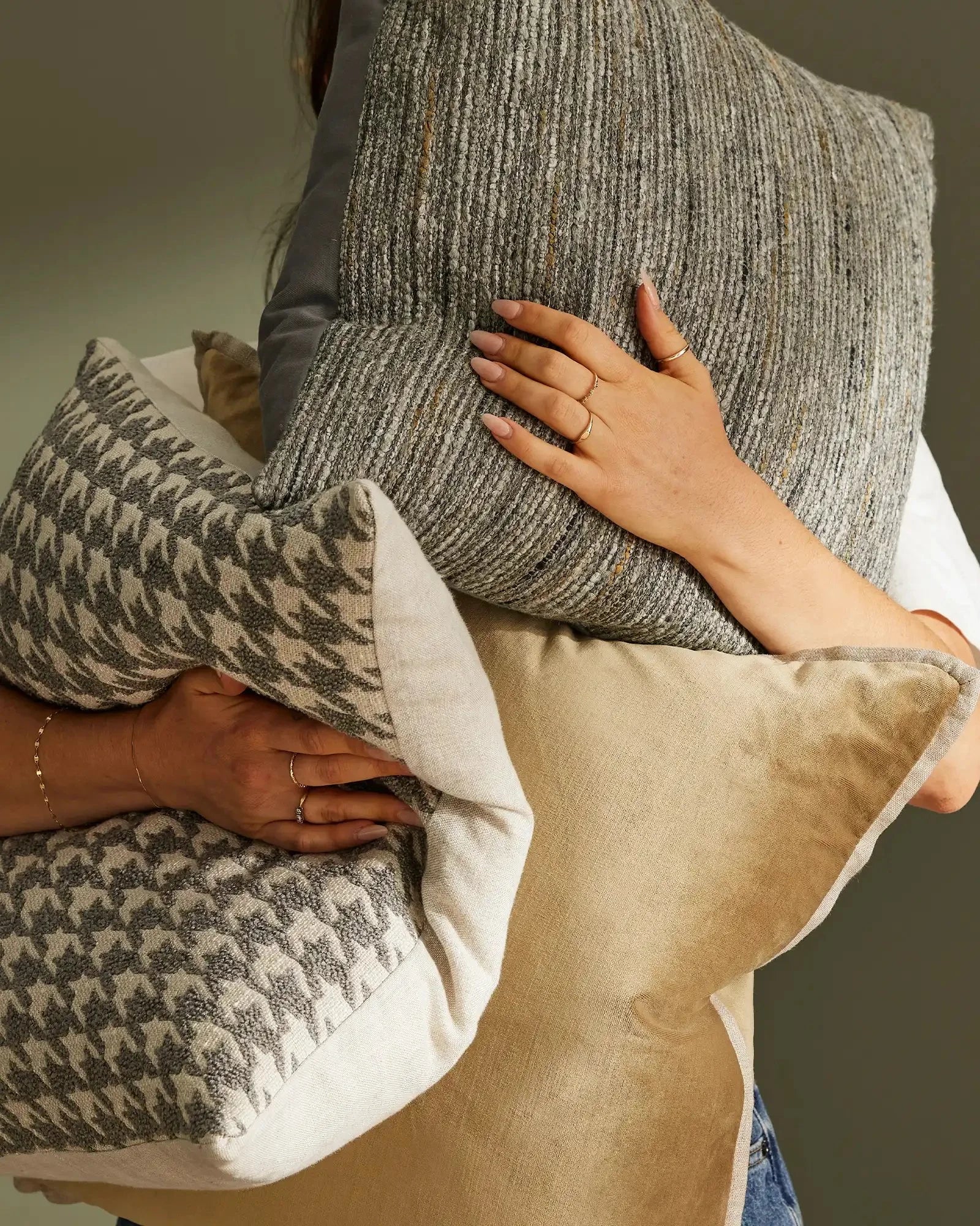 Weave Home Giovanni Bouclé Cushion Mist