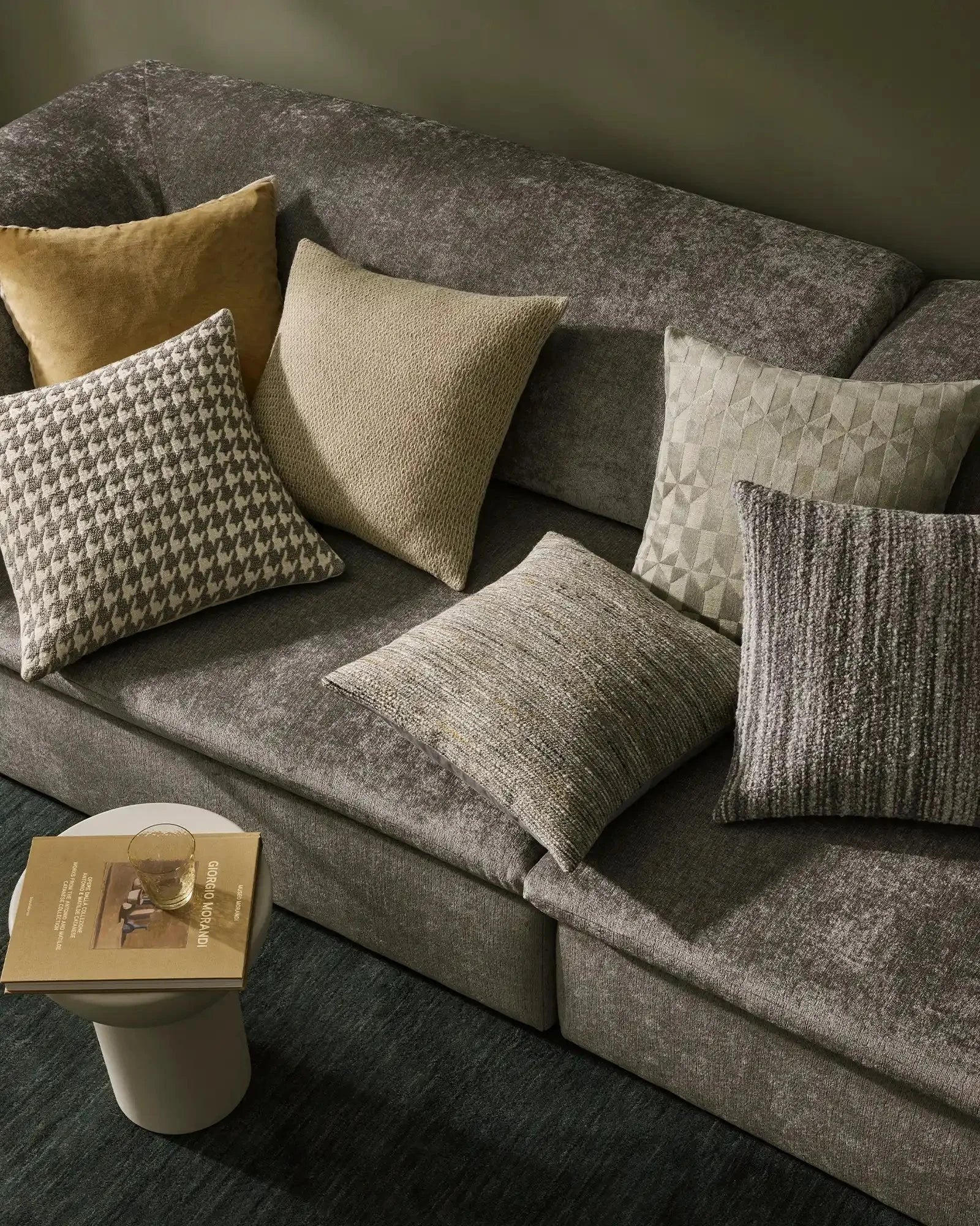 Weave Home Giovanni Bouclé Cushion Mist