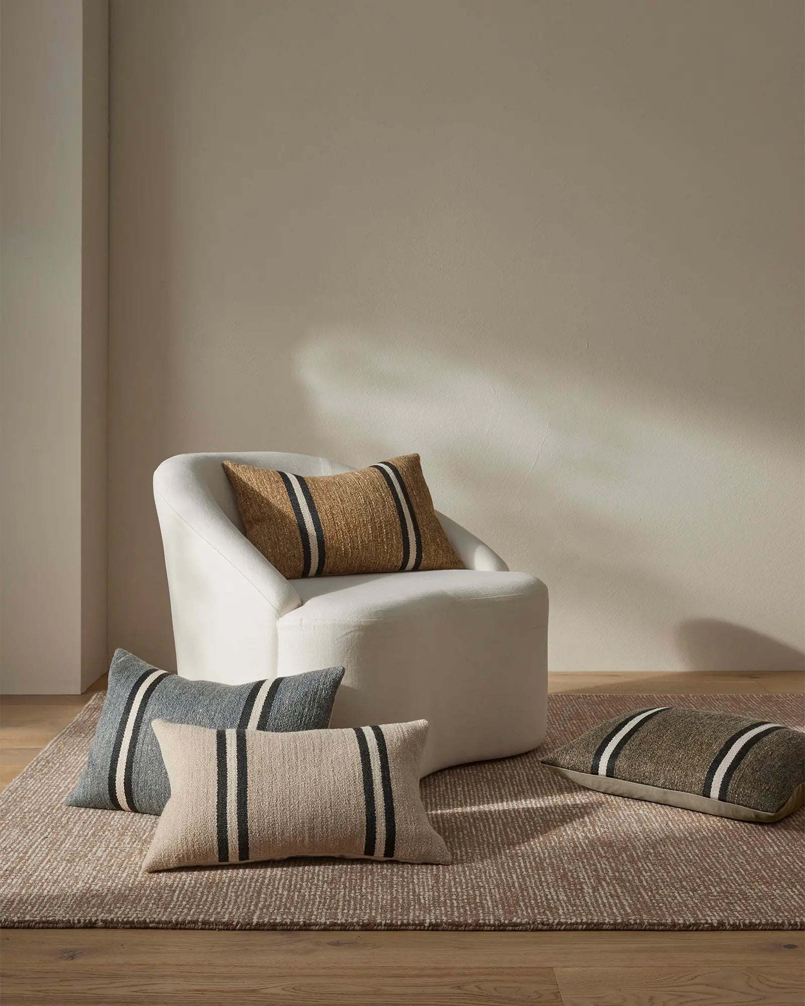 Weave Home Mila Woven Cushion Oyster
