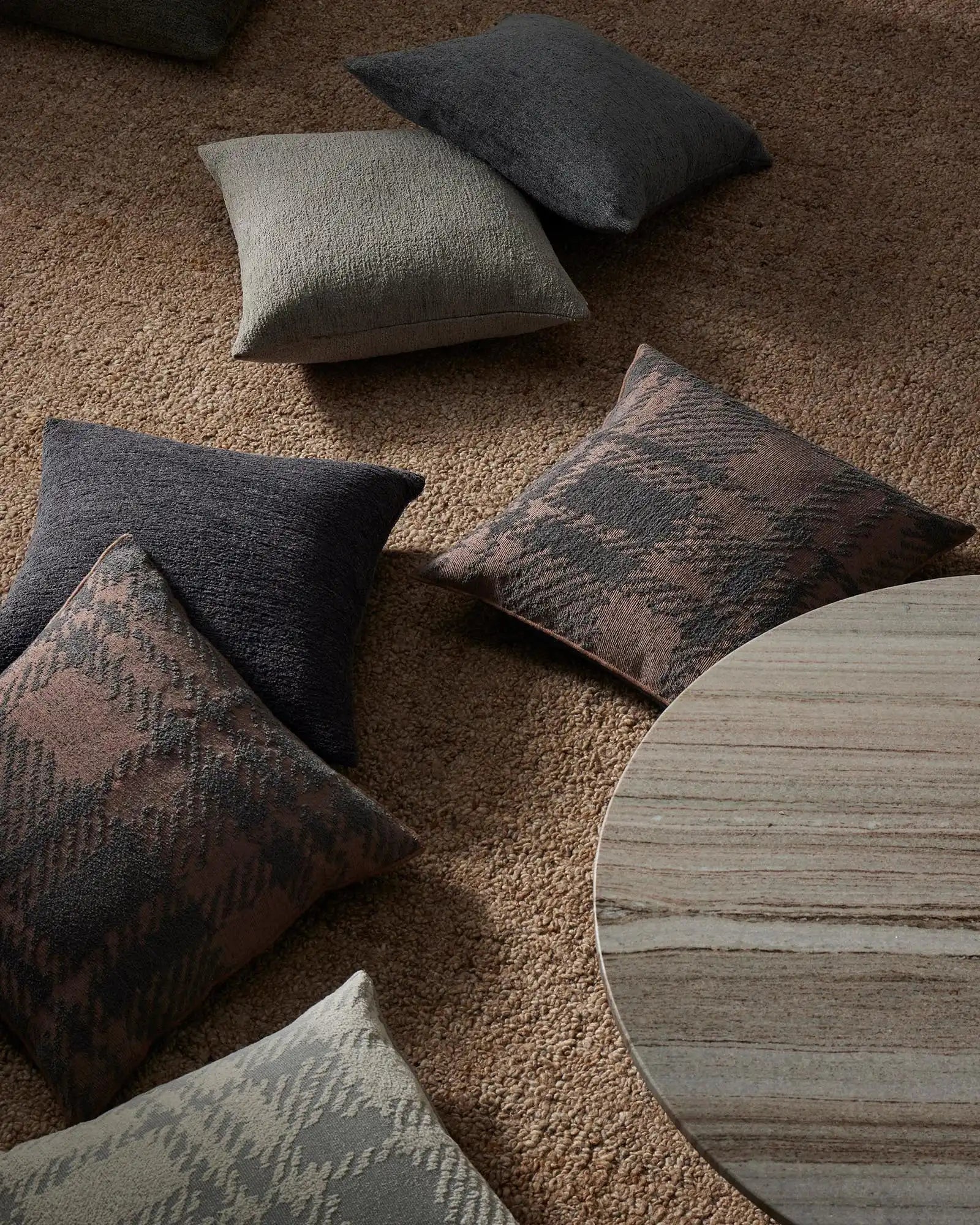 Weave Home Sienne Check Cushion Dusk