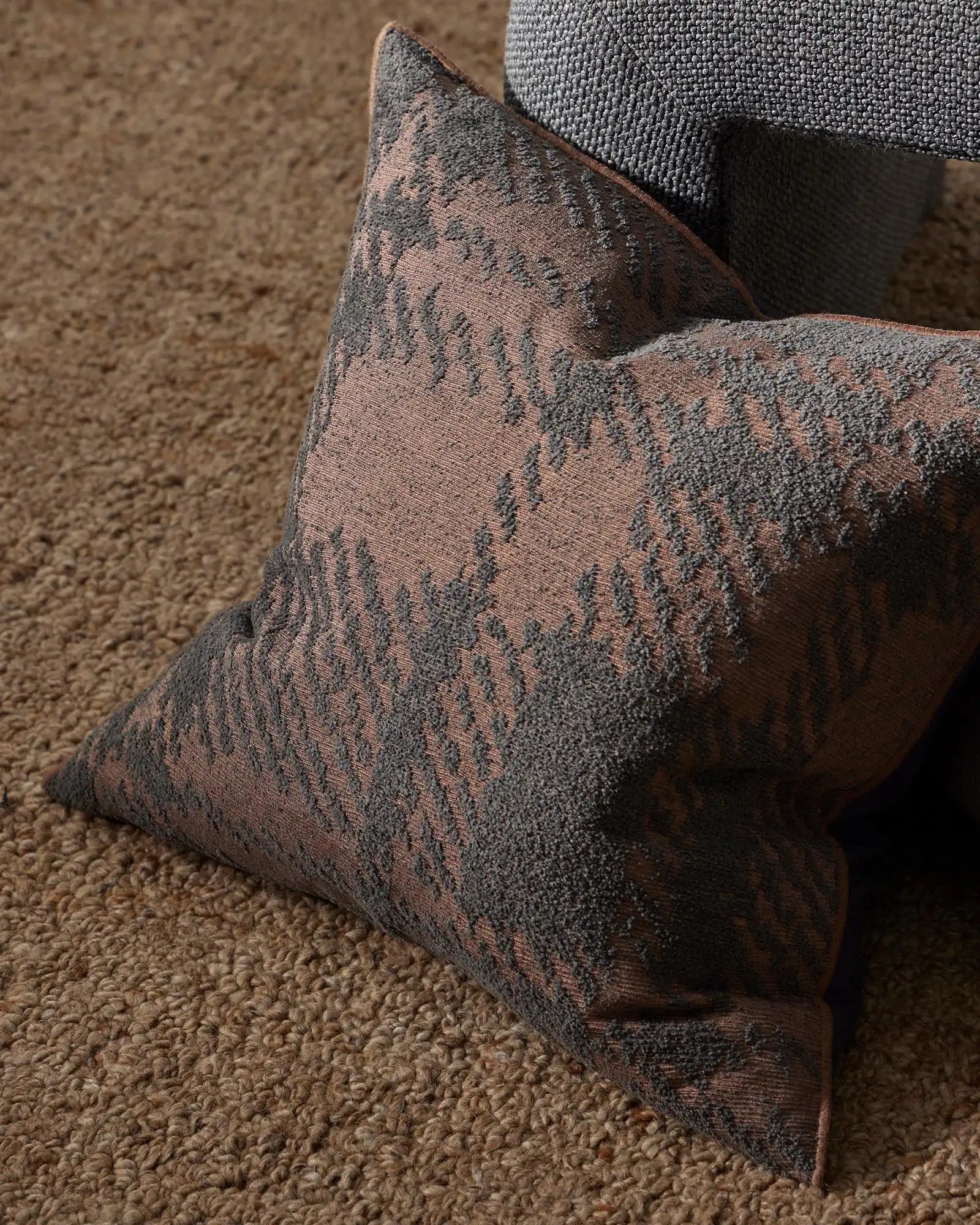 Weave Home Sienne Check Cushion Dusk
