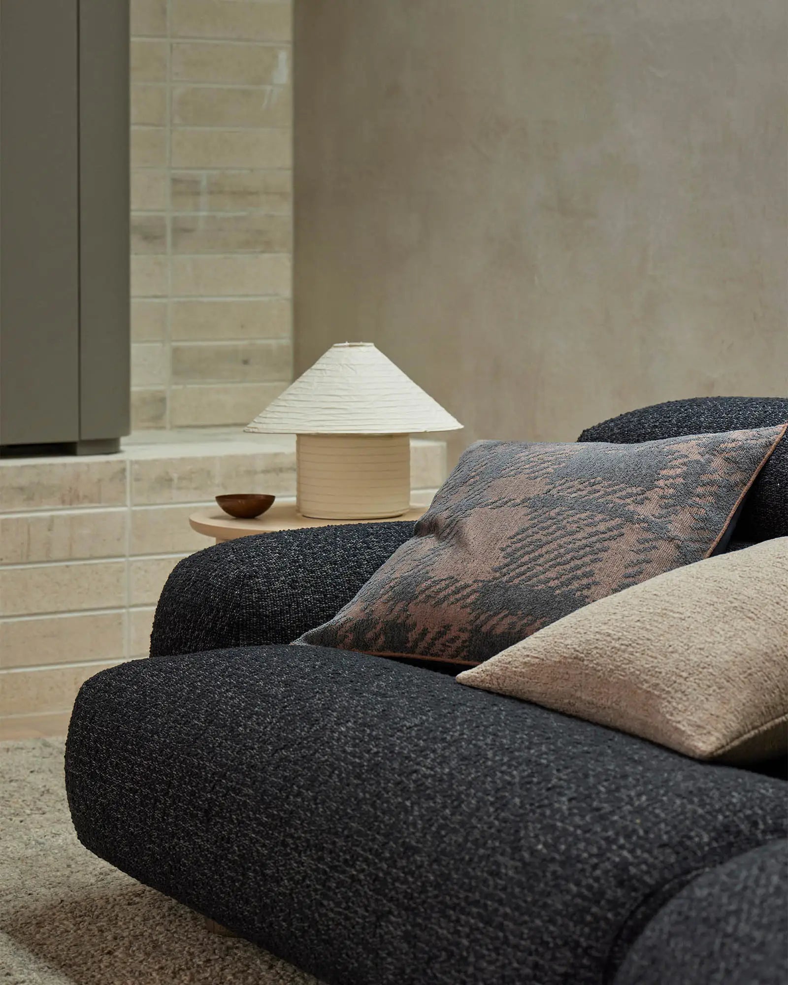 Weave Home Sienne Check Cushion Dusk