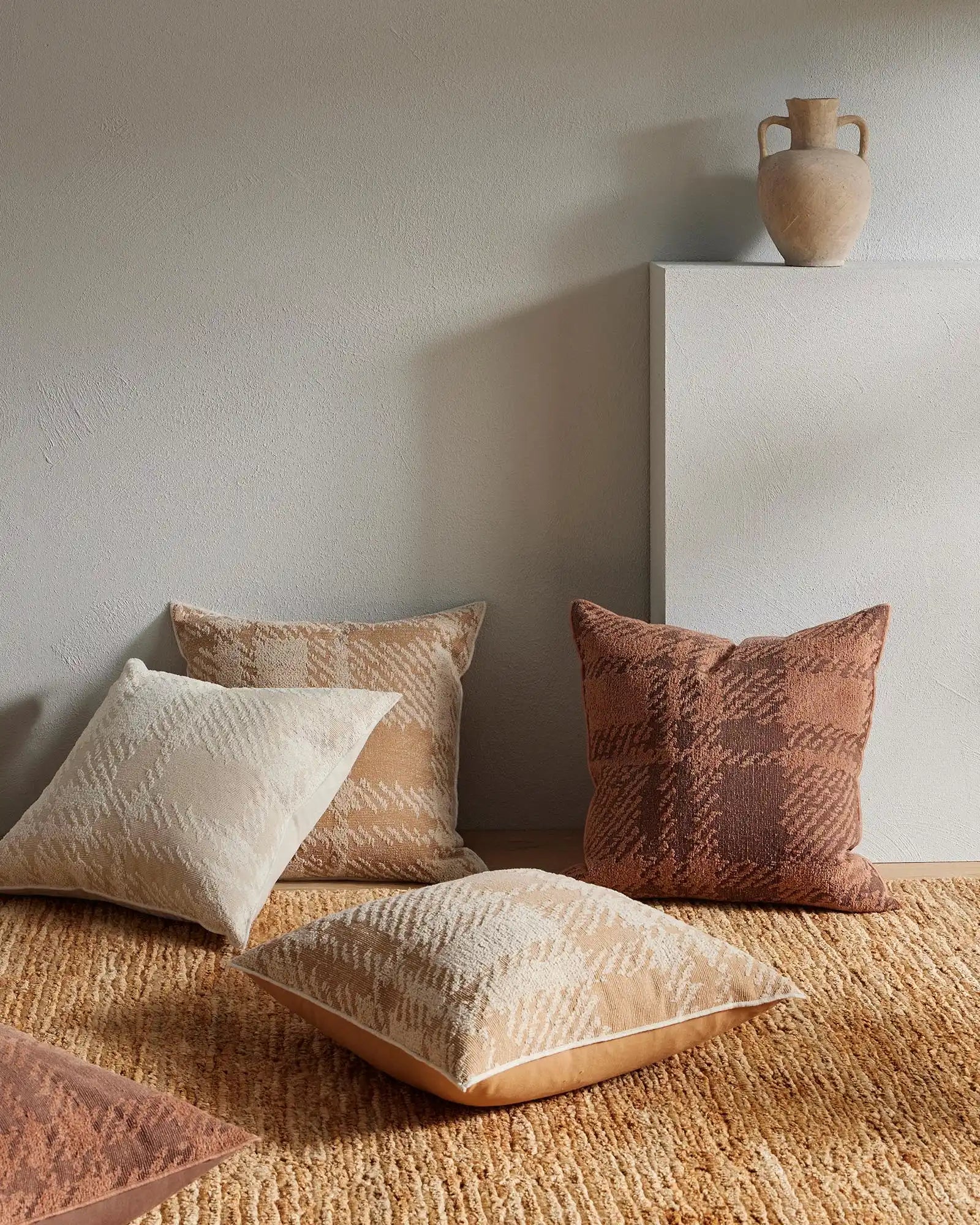 Weave Home Sienne Cotton Linen Cushion Desert