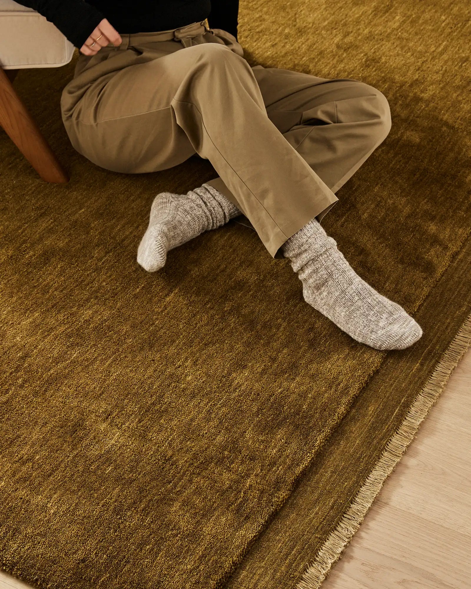Weave Home Silvio Oakmoss Wool Area Rug