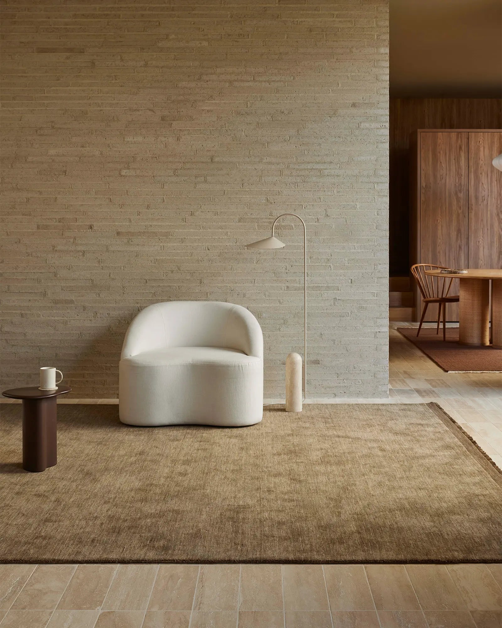 Weave Home Silvio Walnut Wool Area Rug