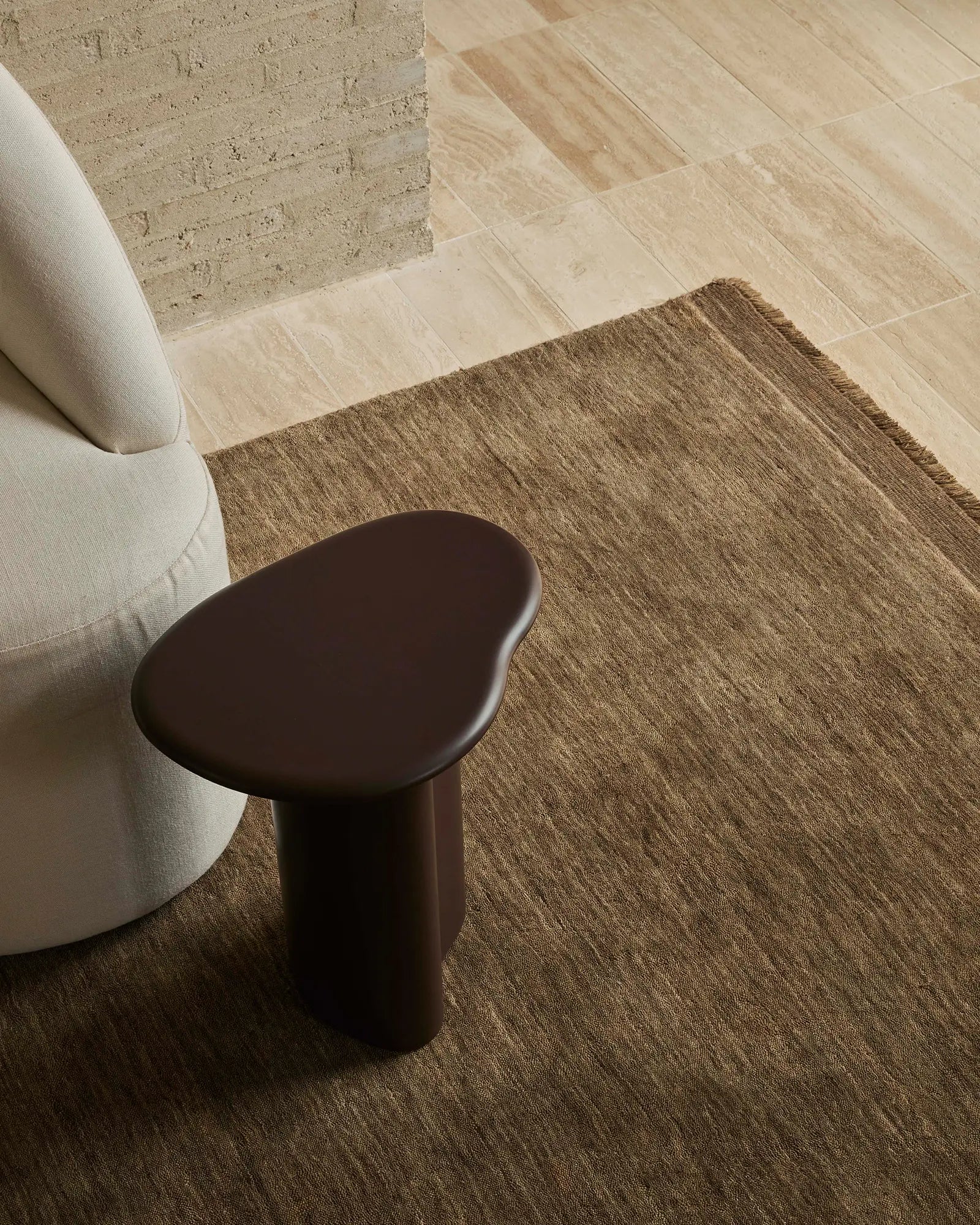 Weave Home Silvio Walnut Wool Area Rug
