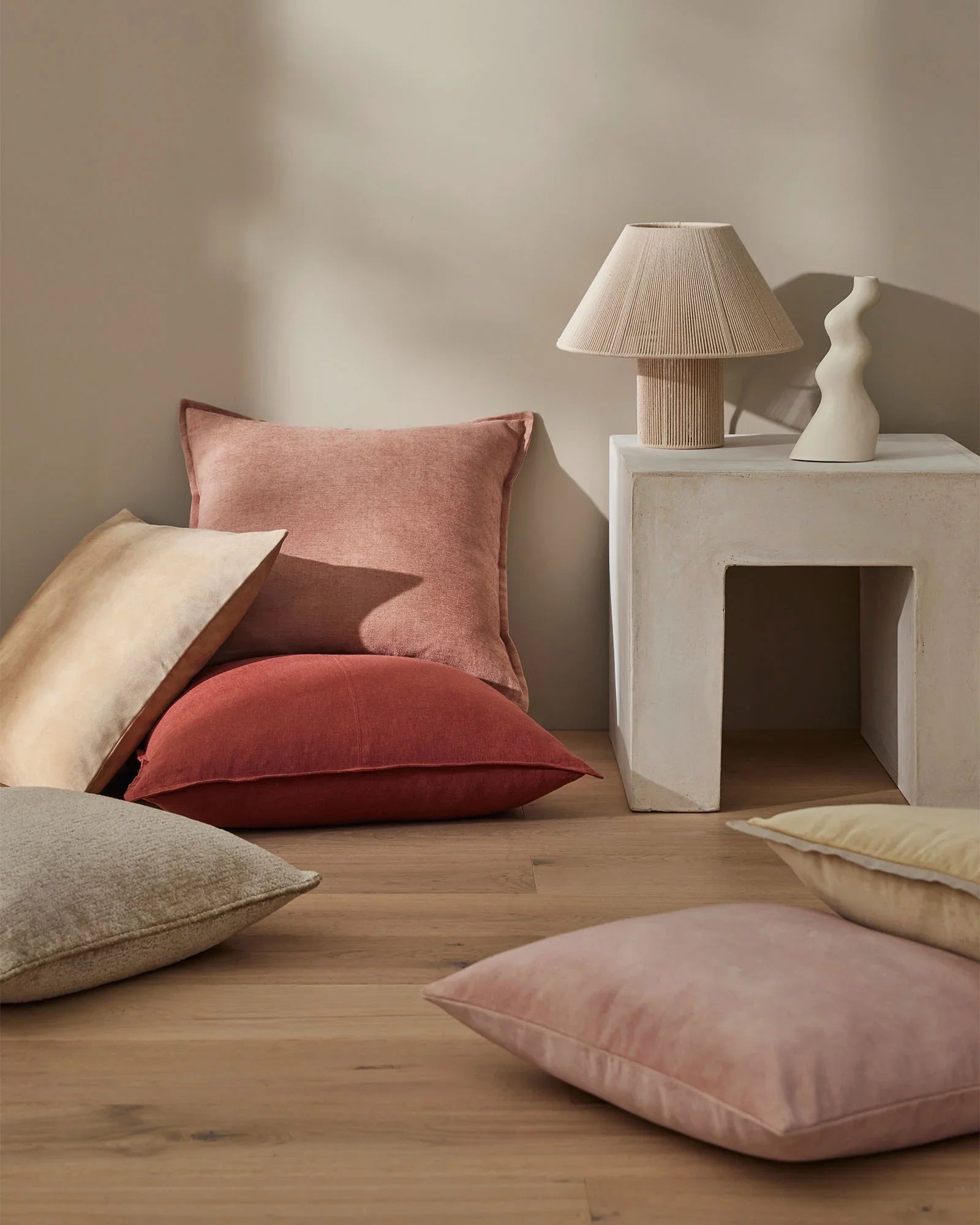 Weave Home Tempo Chenille Cushion Oatmeal