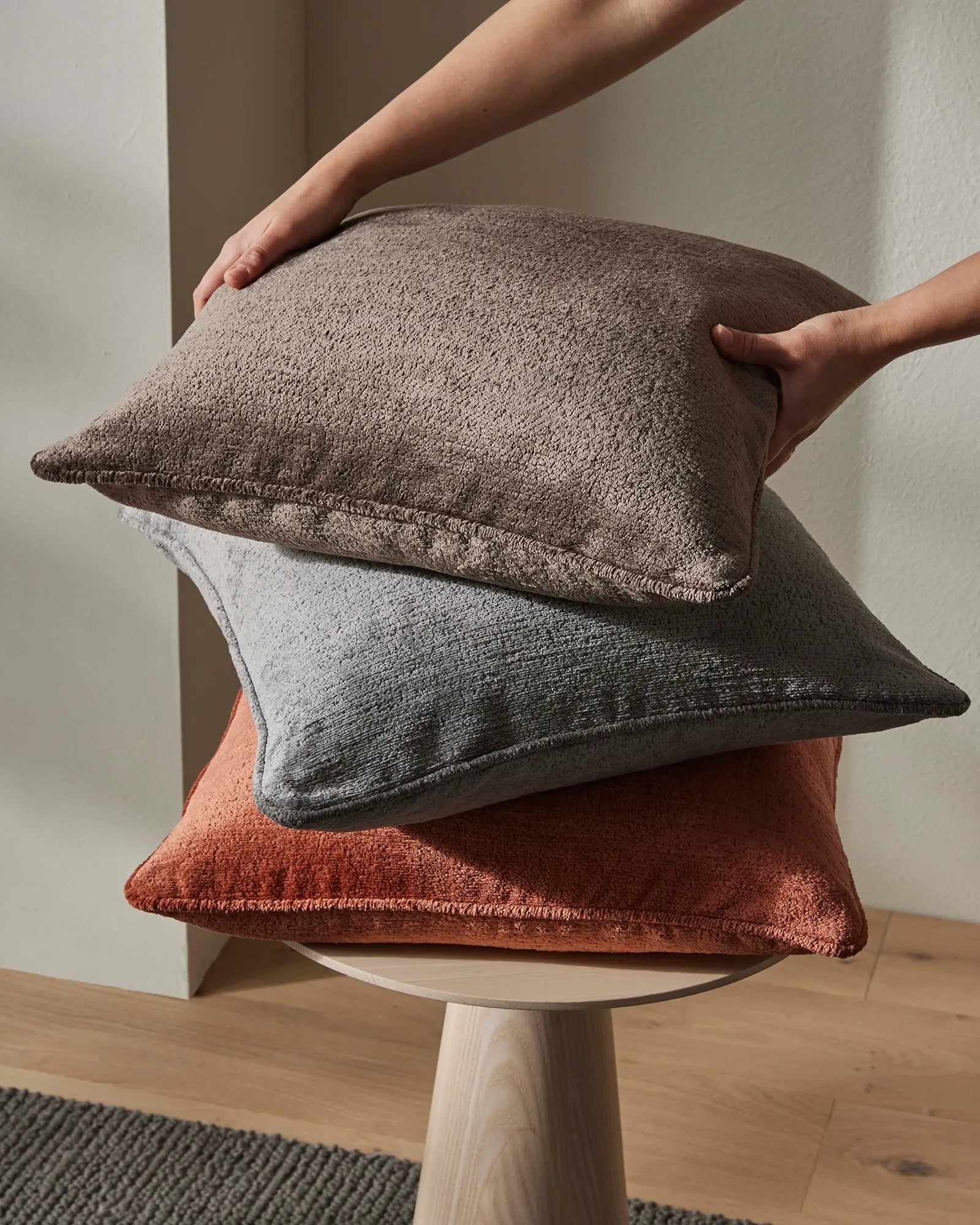 Weave Home Tempo Chenille Cushion Spice