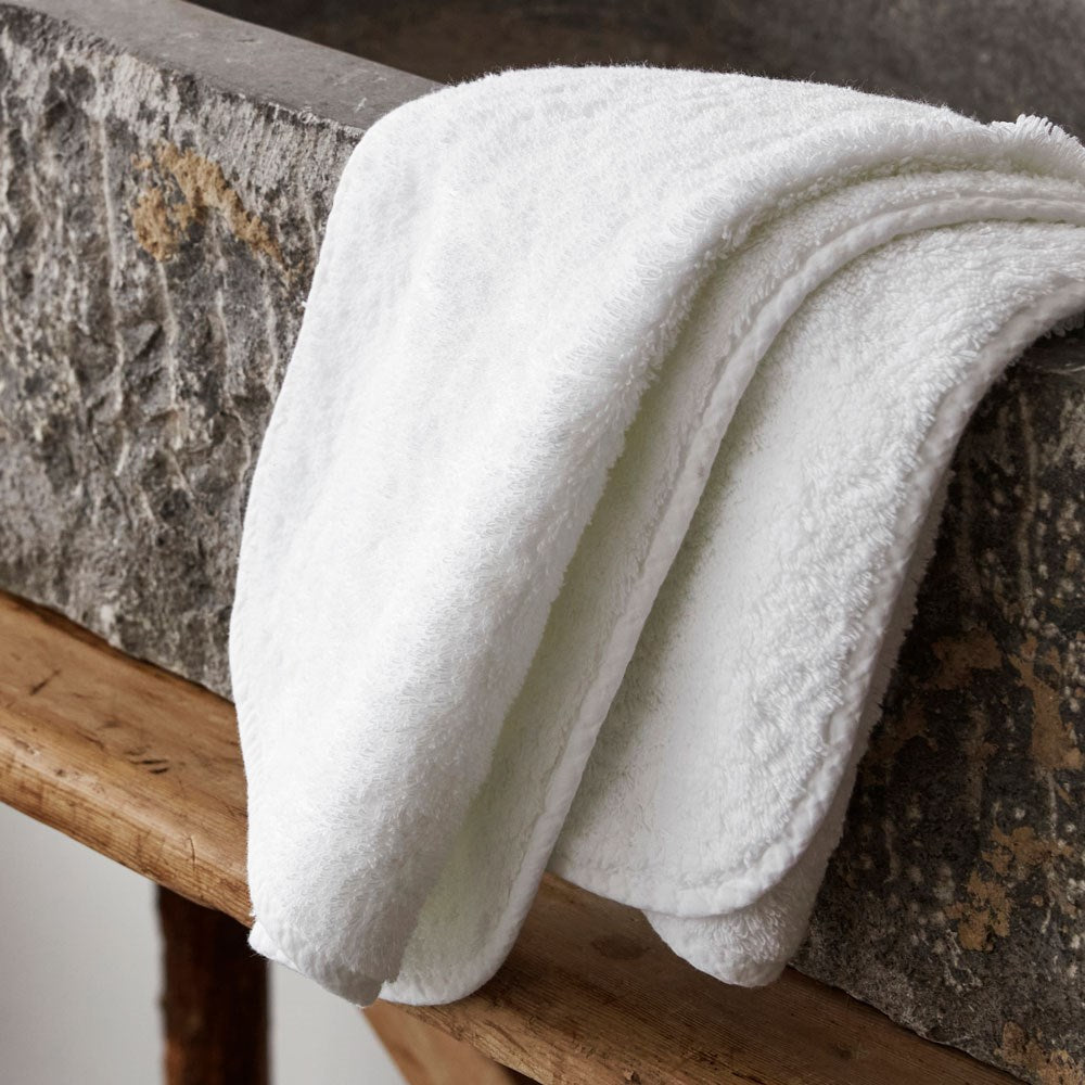 Super Pile Cotton Hand Towel - White