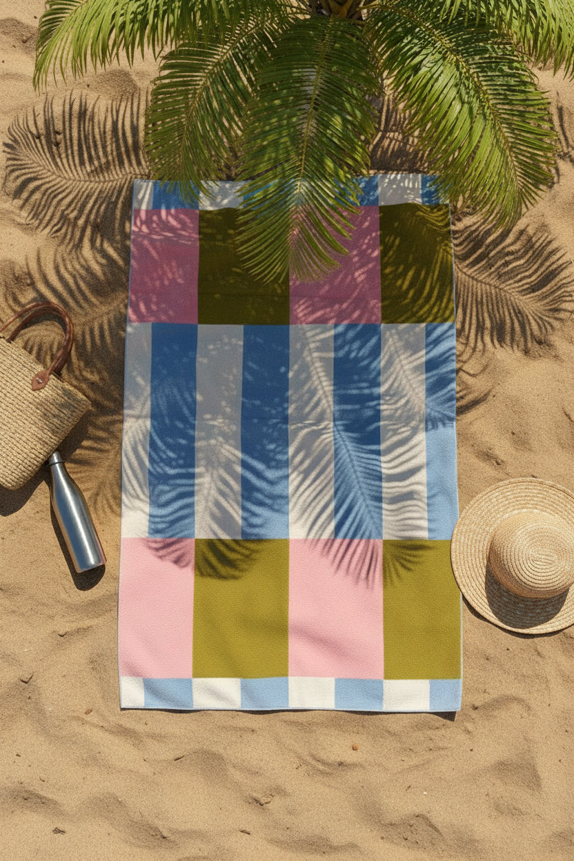 Frankly Cotton Quick Dry Sandless Beach Towels 6 Colour Options 100x180cm