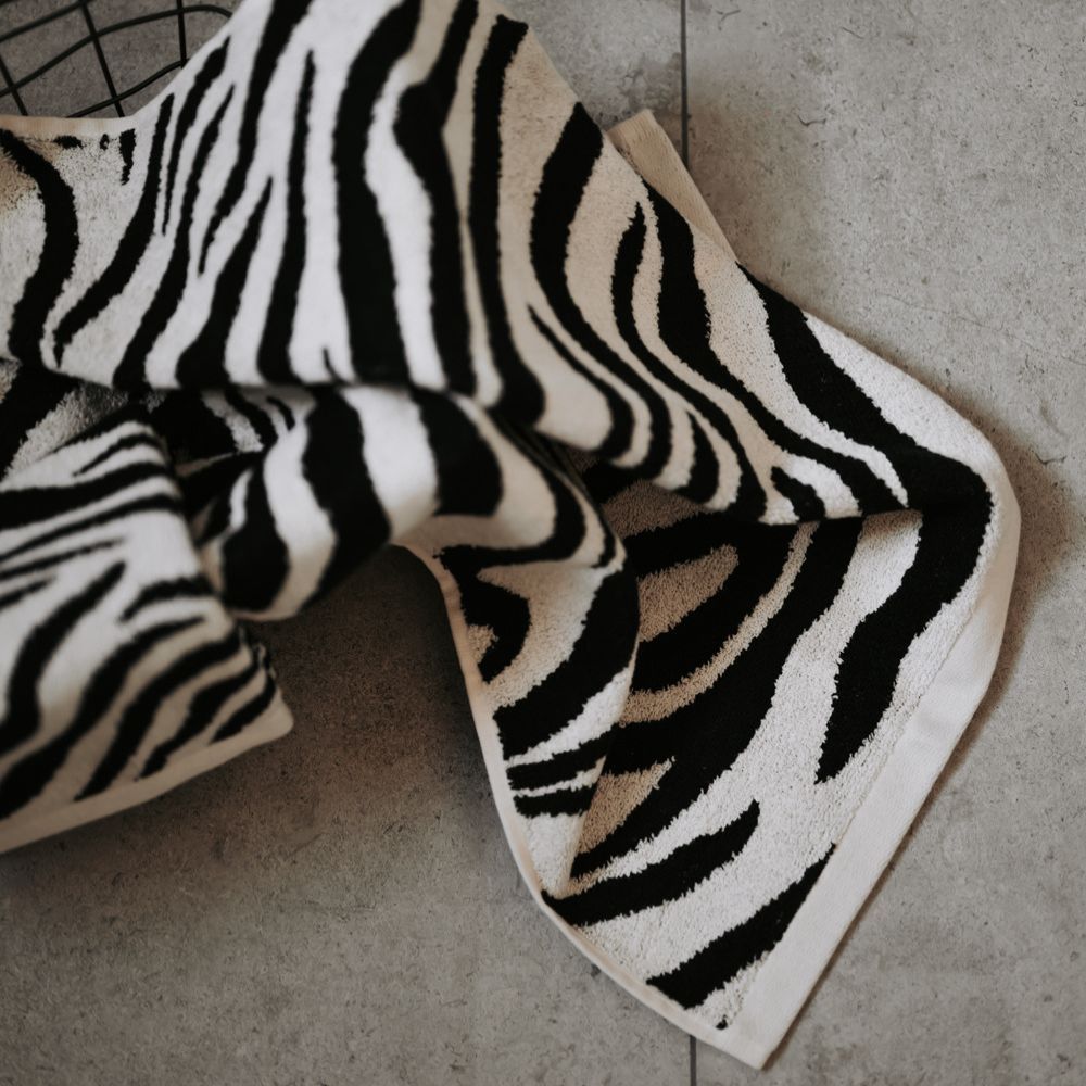 Baksana Zebra Jacquard Towels