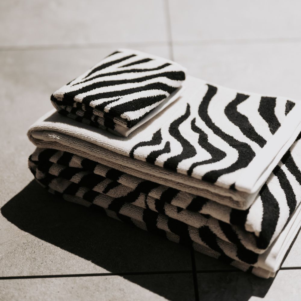 Baksana Zebra Jacquard Towels