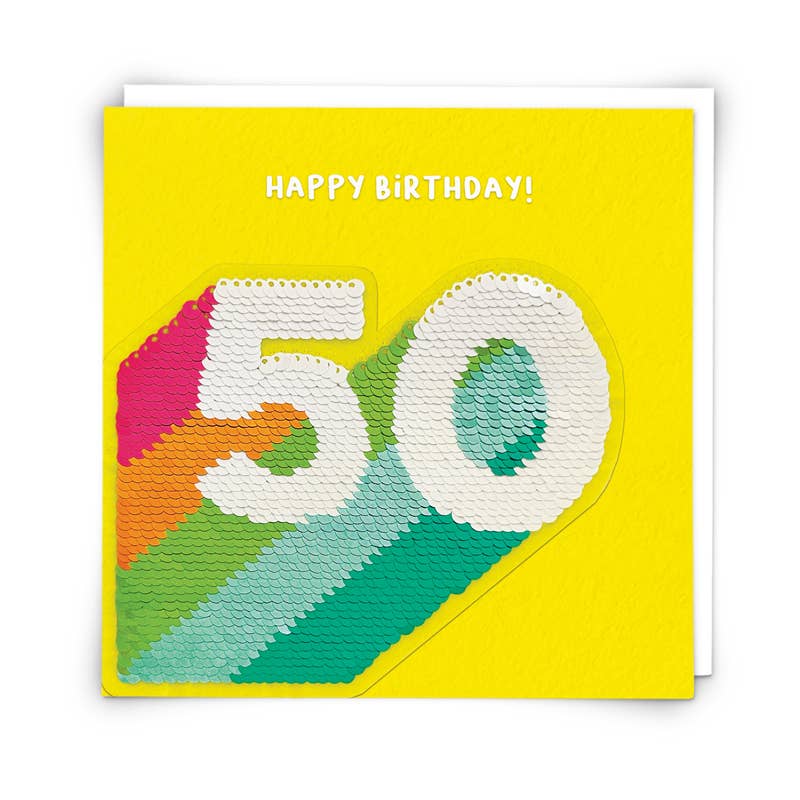 Stripe 50 Greetings Card