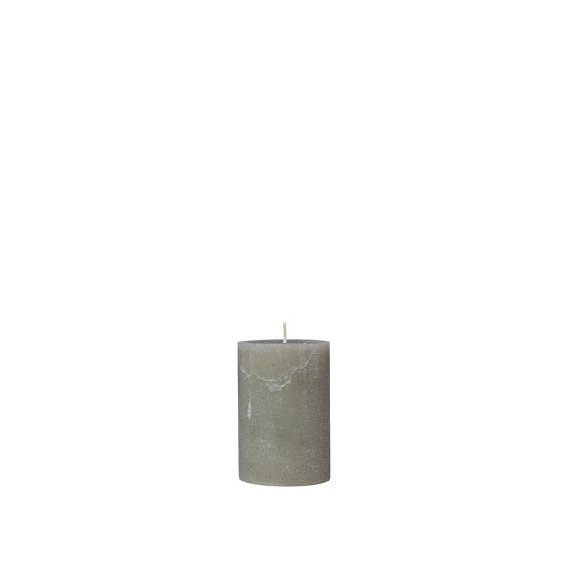 Broste Copenhagen Candle Pillar 10cm - Grape Leaf Green