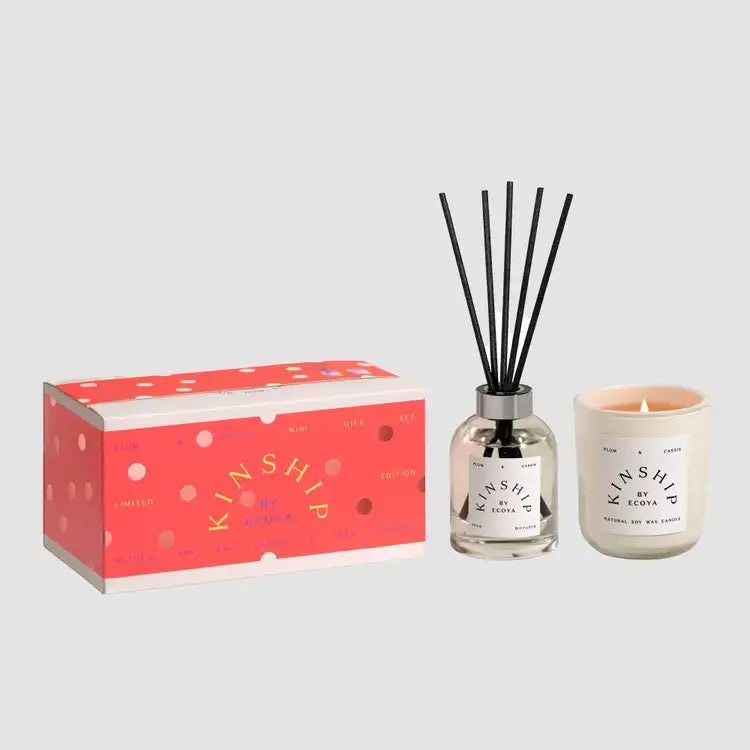 Ecoya Mini Candle & Diffuser Gift Set - Plum & Cassis